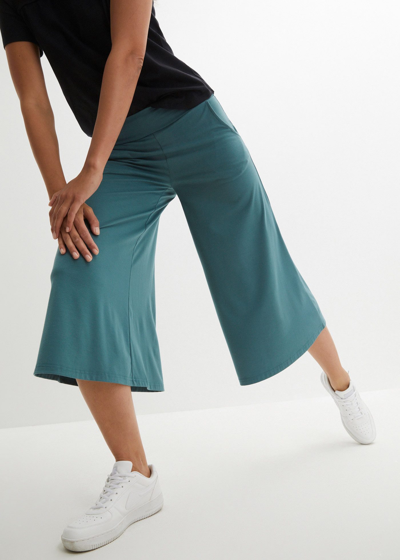 bonprix Culotte Loungewear Culotte mit weitem Bein günstig online kaufen