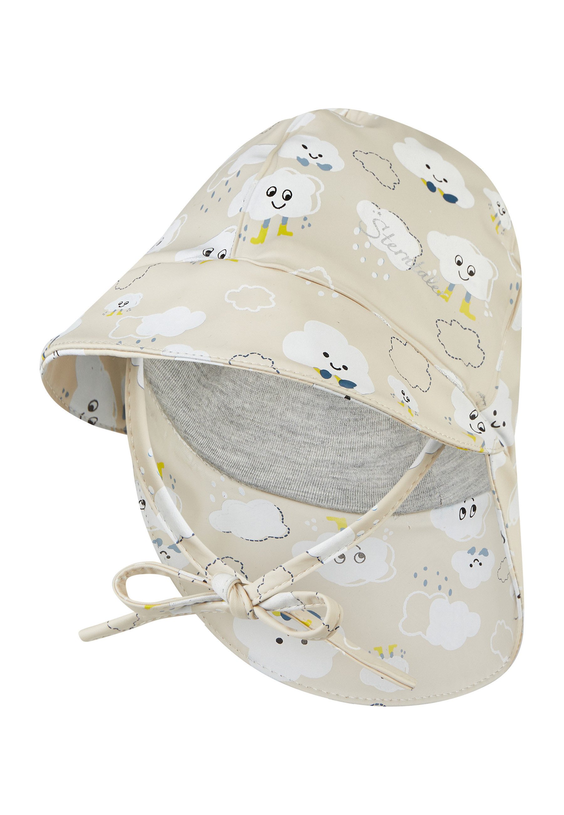Sterntaler® Sonnenhut Farbwechsel Regenhut Wolken (1-St) Wasserdichter Regenhut mit Farbwechsel und Jerseyfutter