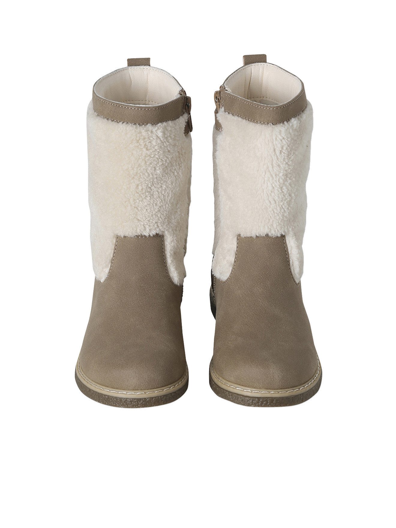 vertbaudet Gefütterte Stiefel mit Reißverschluss, Mädchen Stiefelette