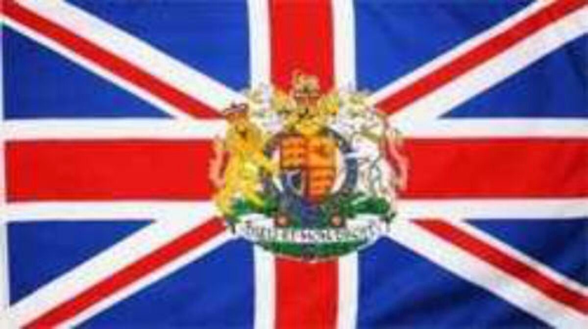 80 Flagge Großbritannien g/m² mit Wappen flaggenmeer