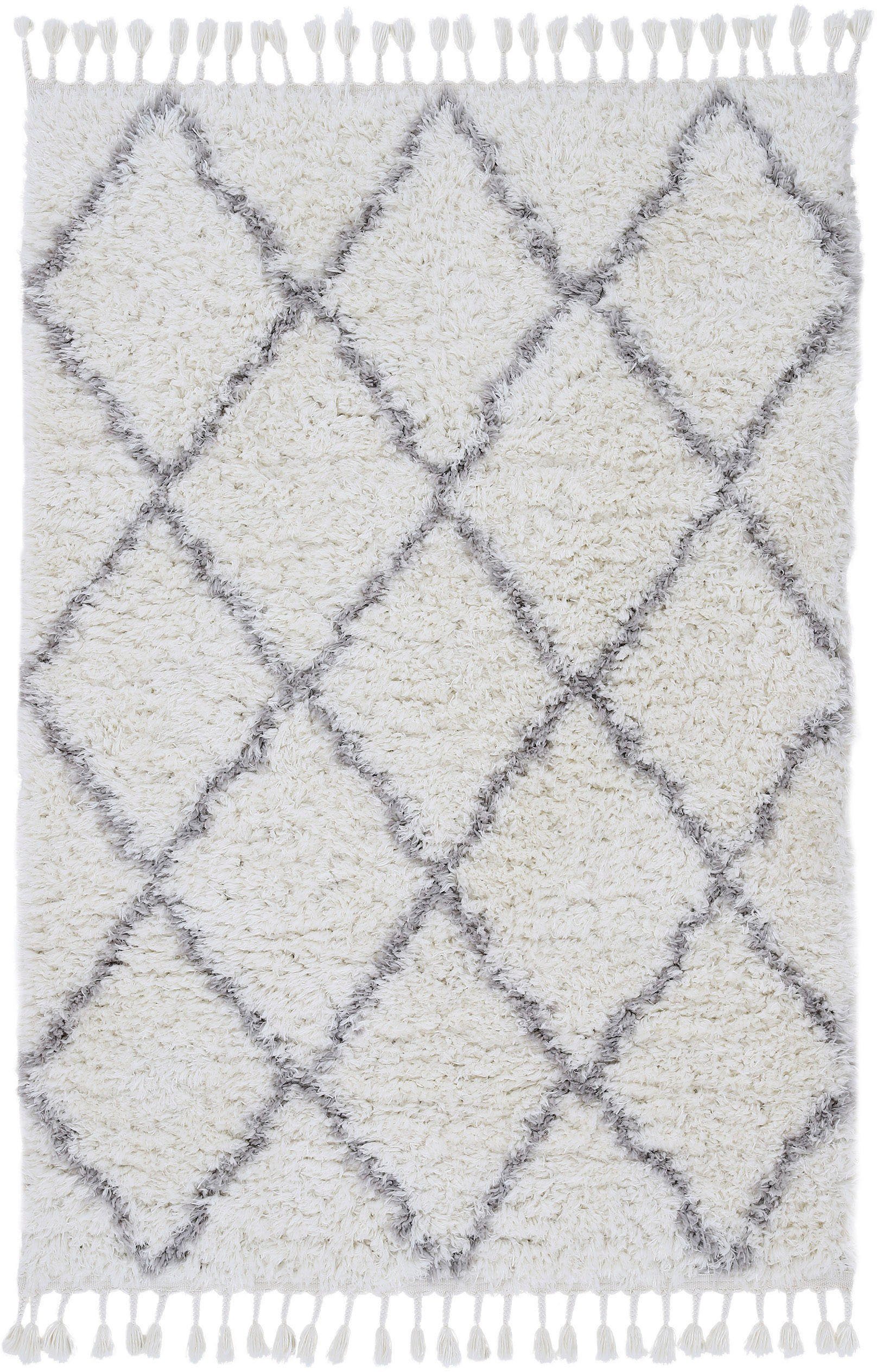 carpetfine Hochflor-Teppich »Eddy«, rechteckig, 30 mm Höhe, Shaggy, auch al günstig online kaufen