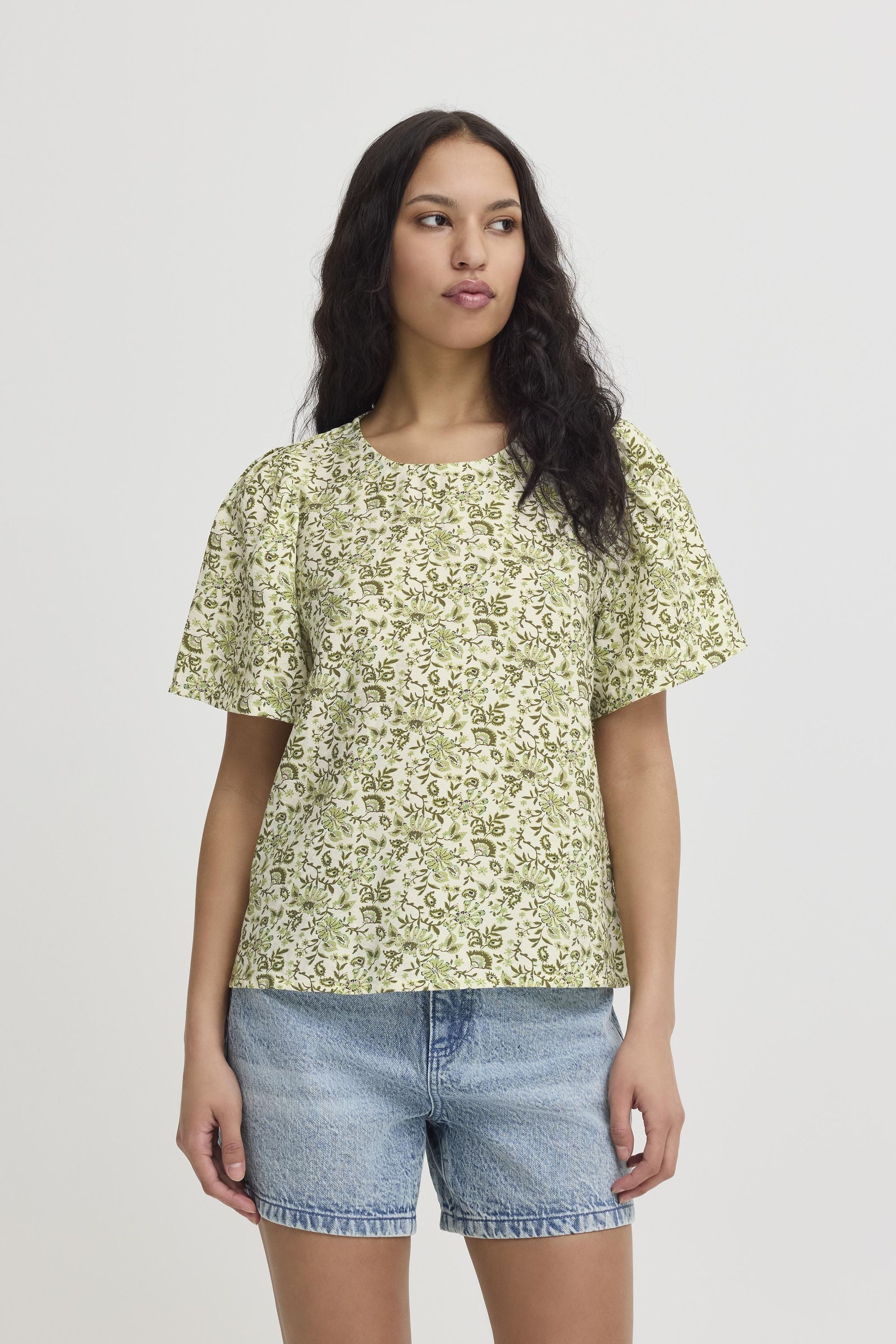 Ichi Kurzarmbluse IXHARPER Modische Bluse mit günstig online kaufen