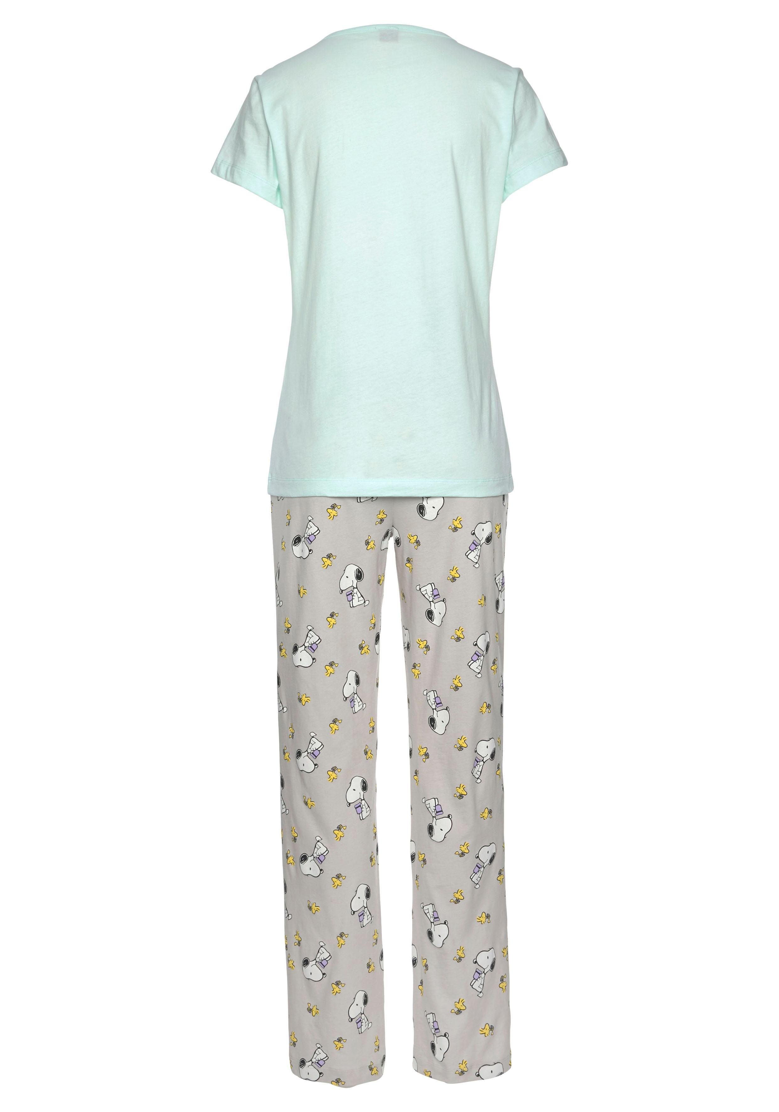 PEANUTS Pyjama (2 Druck Woodstock tlg., mit und Stück) Snoopy 1