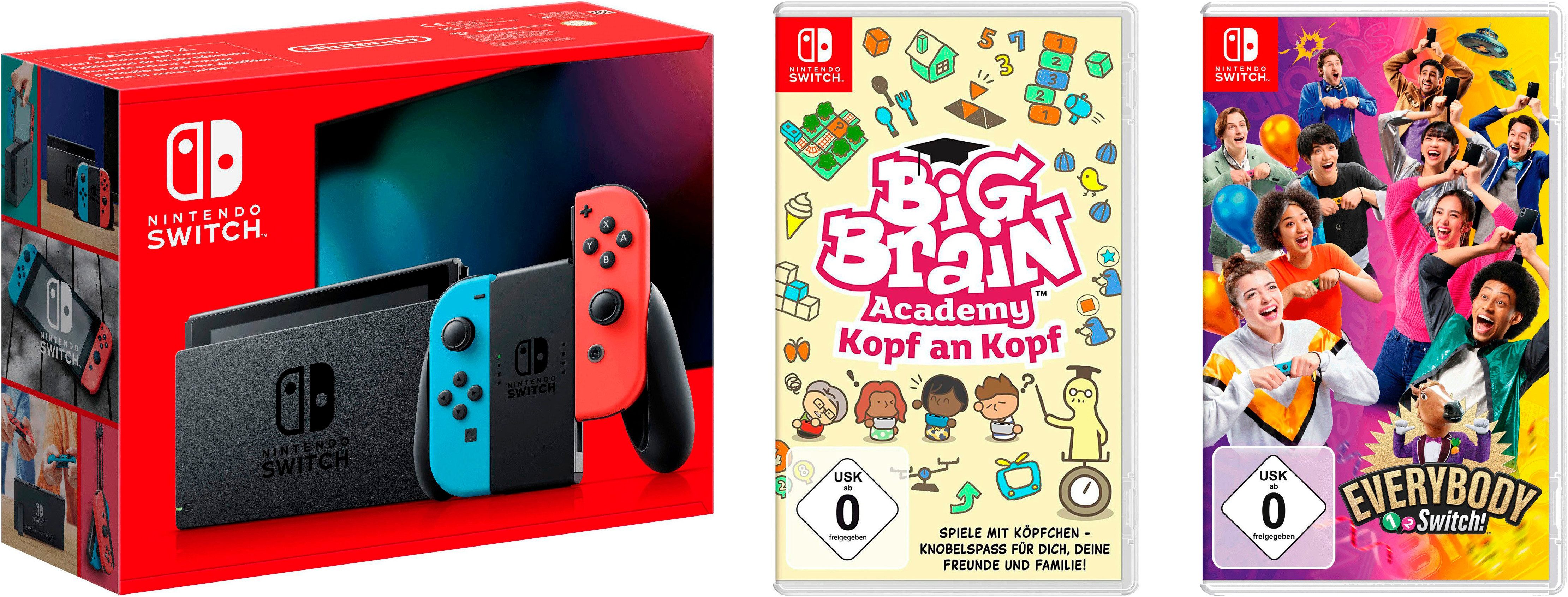 Nintendo Switch Switch Neon r/b + Gratis Big Brain Academy + Everybody 1-2-Switch!