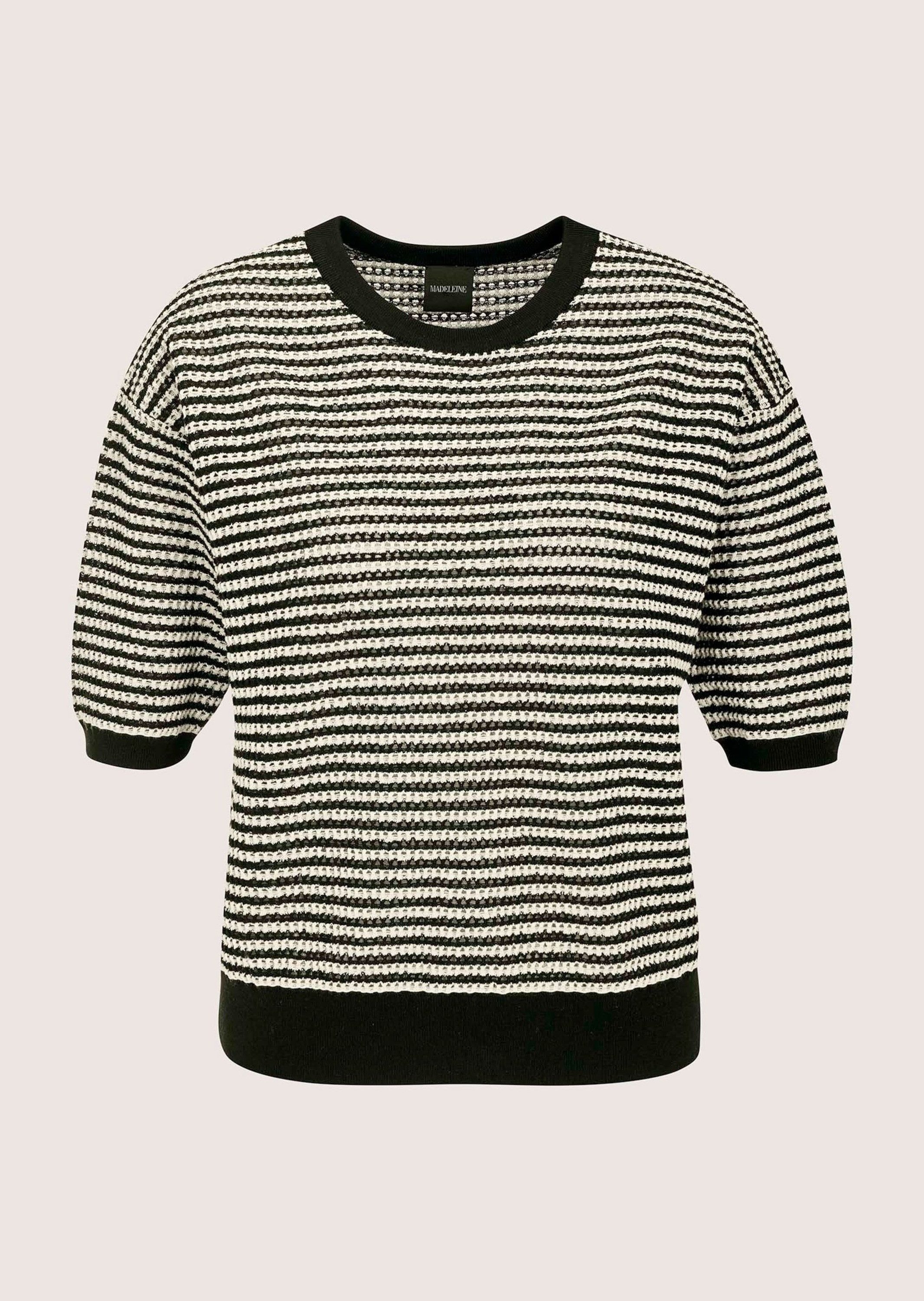 Strickpullover Sommerpullover mit Streifenmuster