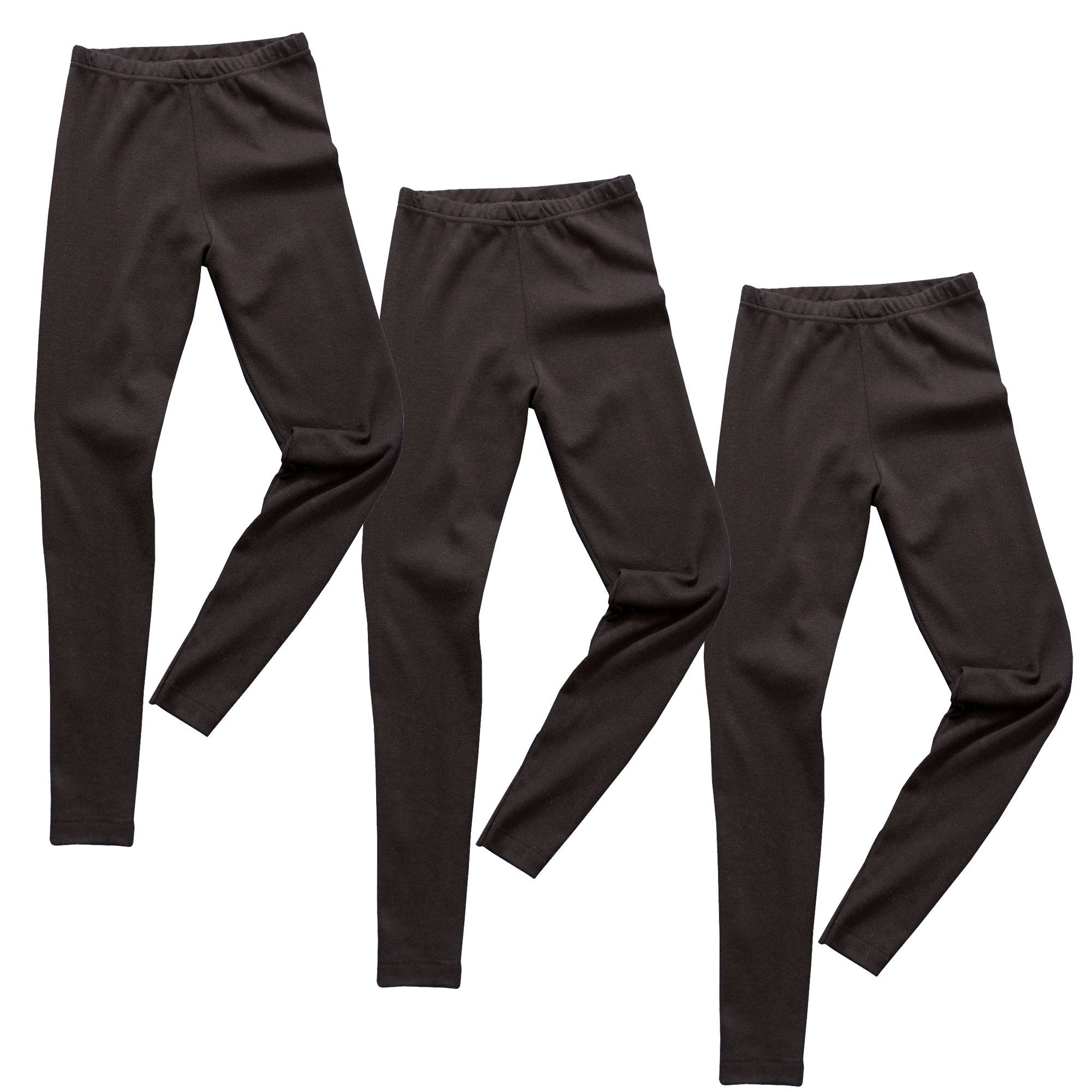 HERMKO Leggings 2720 (Pack, 3er) Kinder Legging, 100 % Bio-Baumwolle, Gummibund, Jungen, Mädchen