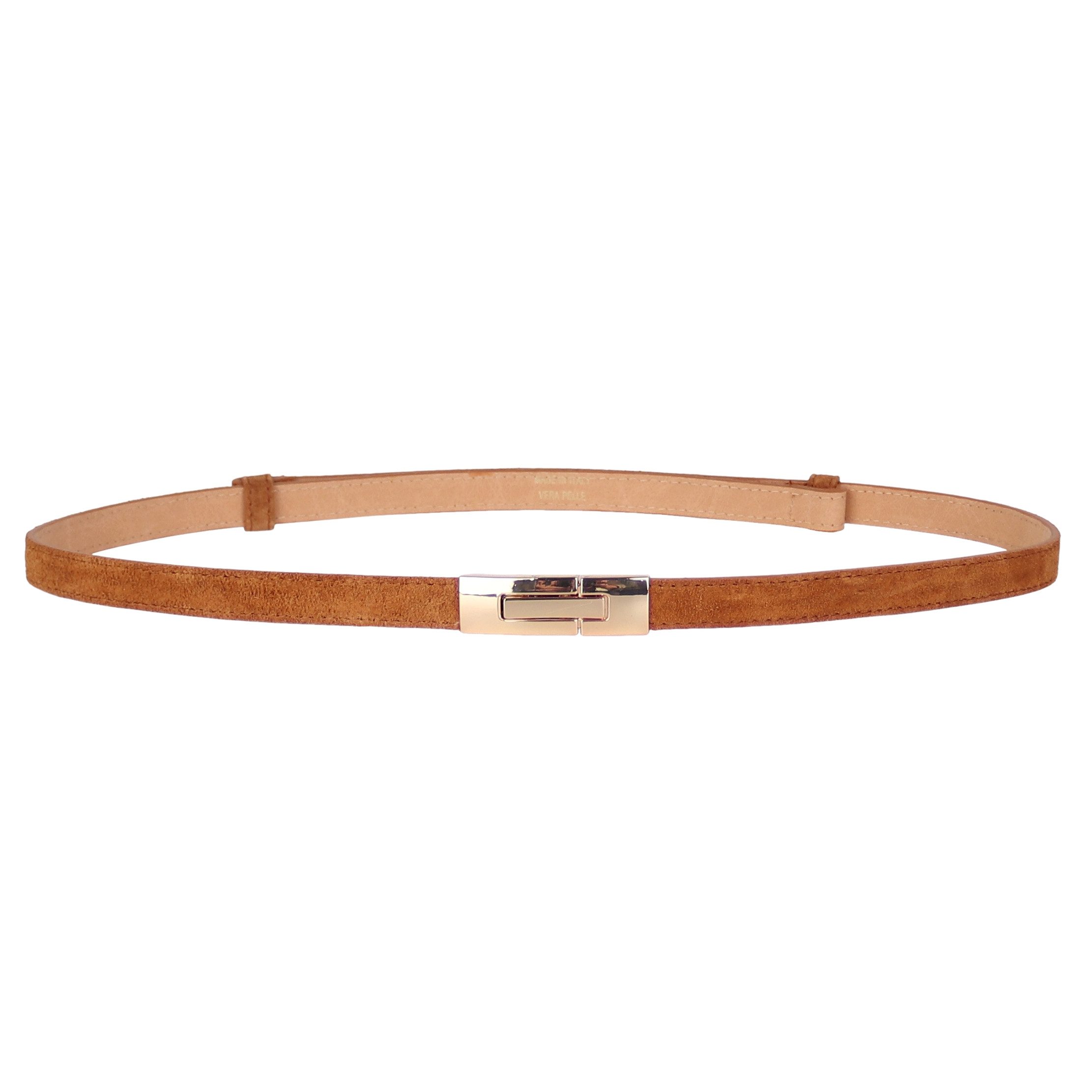 MIRROSI Ledergürtel Damen Gürtel Echtleder, Made in Italy, 18mm breit (Passt fast zu jeder Hosenschlaufe) Einheitsgröße (Geeignet für einen Hüftumfang von ca. 55 bis 100 cm)