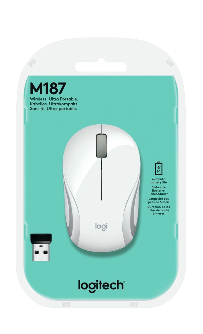 Maus weiß LGT-M187W Logitech