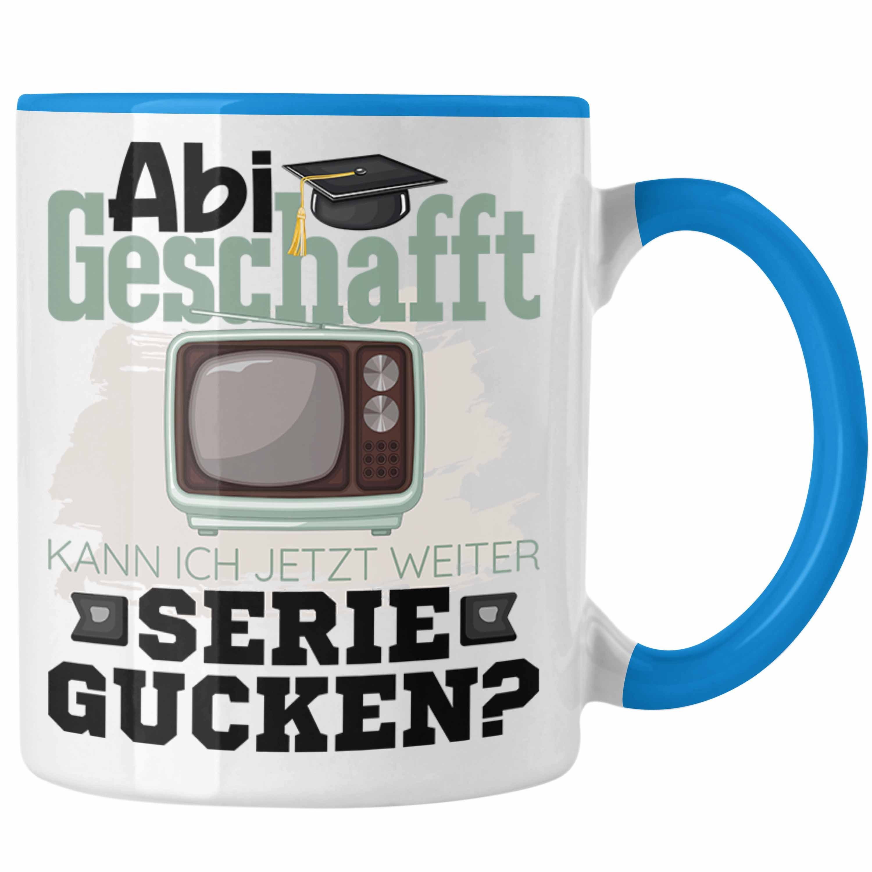 Trendation Tasse Abi Geschafft Abitur Prüfung Bestanden Tasse Geschenk Kann Ich Jetzt W Blau | Teetassen