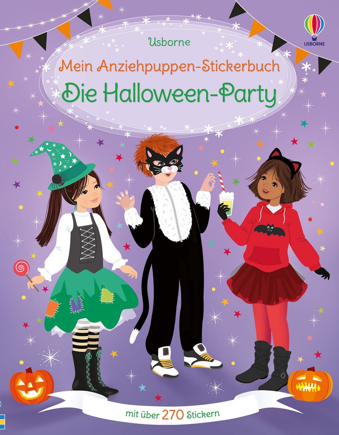 Mein Anziehpuppen-Stickerbuch: Die Halloween-Party / Fiona Watt