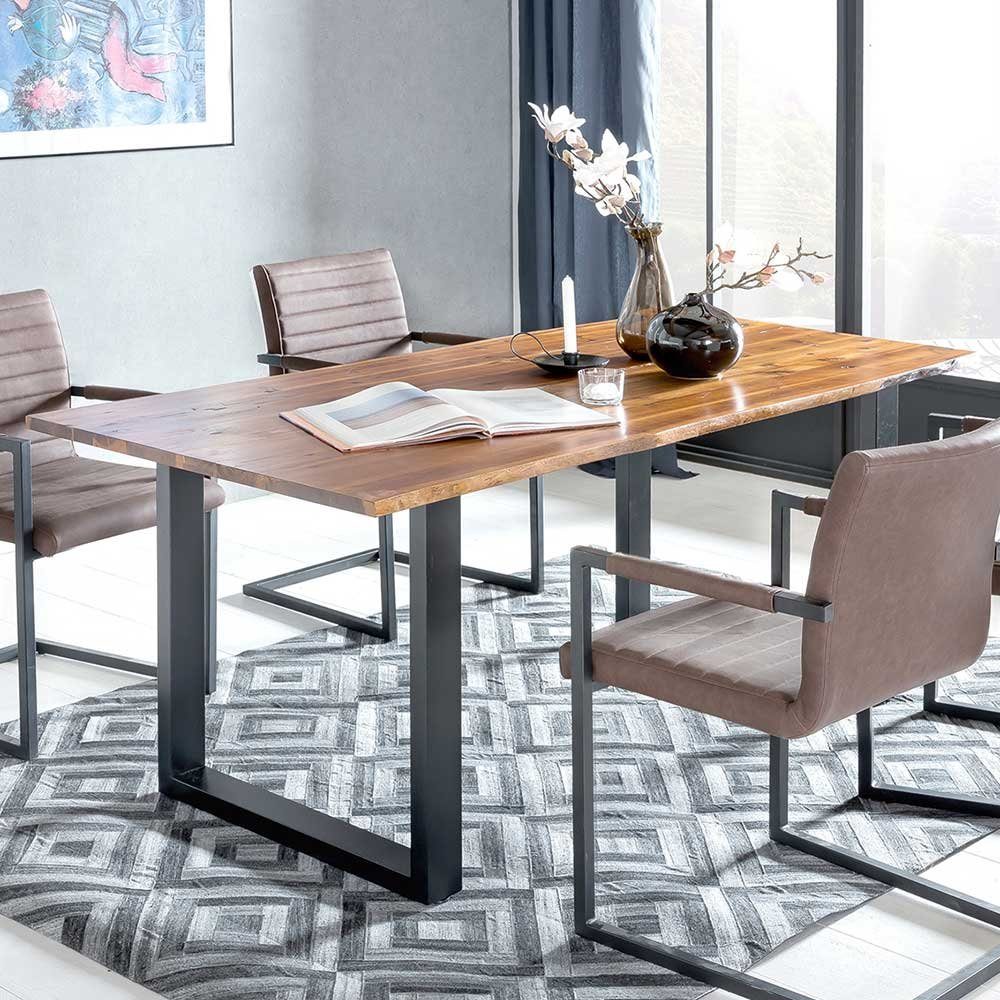 Pharao24 Baumkantentisch Viadura, aus Massivholz