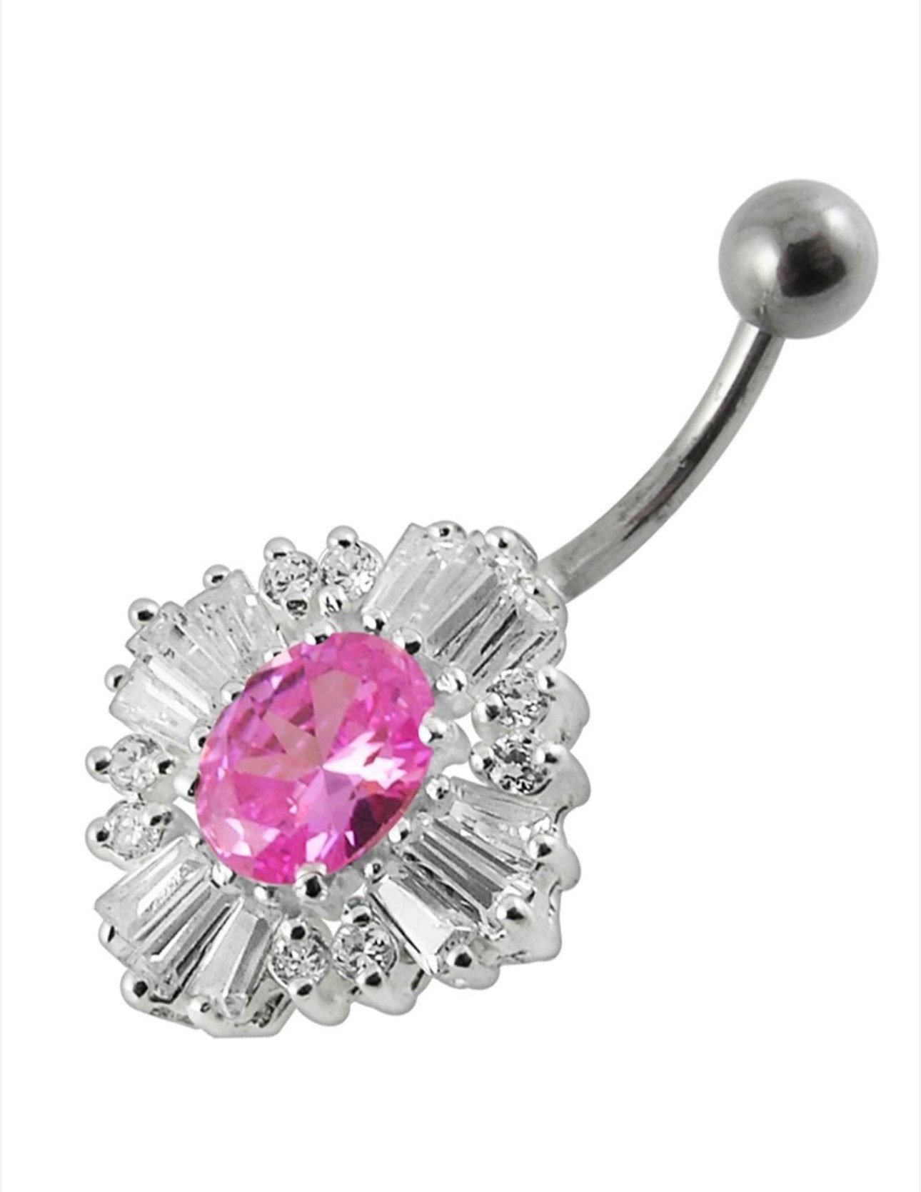 Karisma Schmuck Bauchnabelpiercing Silber 925 Royal Nabel Piercing Stecker, Damenschmuck