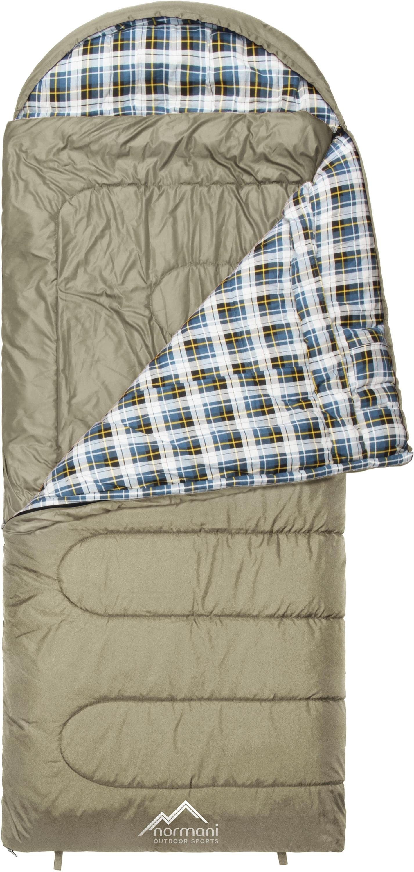 normani Deckenschlafsack 4-in-1 Schlafsack Antarctica, Extrem 4-Jahreszeiten Outdoor-Schlafsack mit Inlett [+27°C bis -40°C]