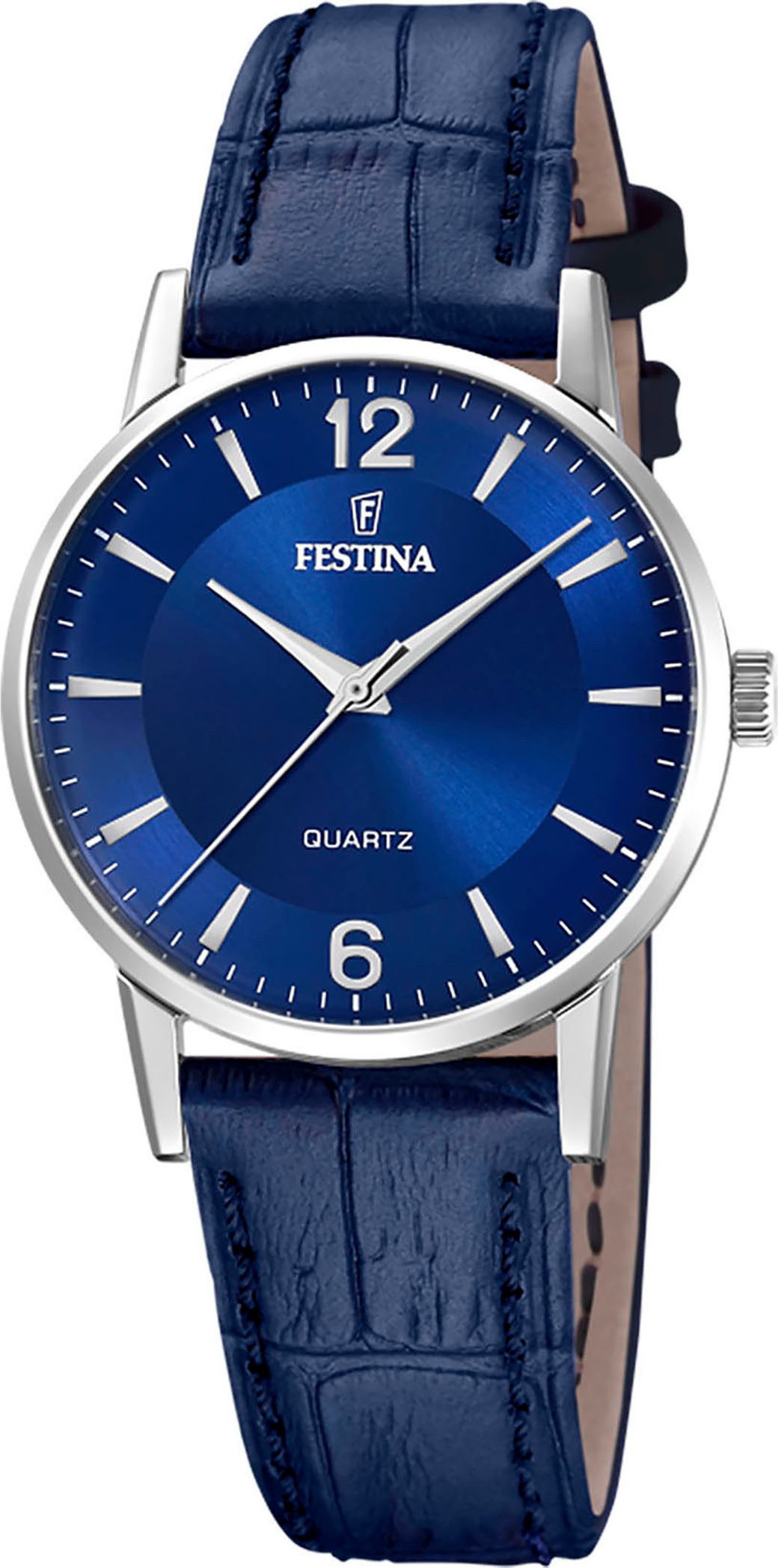 Festina Quarzuhr F20691/4, Armbanduhr, Damenuhr, Lederarmband, günstig online kaufen