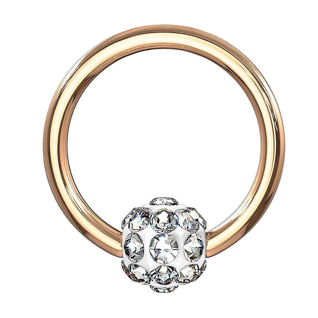 Nasenpiercing Tragus Ohr Piercing Klemmring Ferido Kristall Kuge