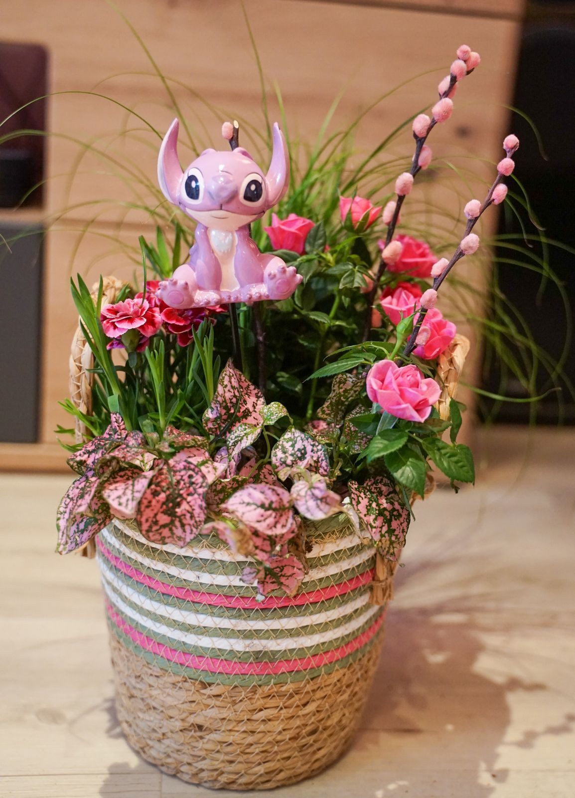 Disney Gartenstecker Disney Angel s StitchLiebespaar Gartendeko Blumenstecker Topfstecker
