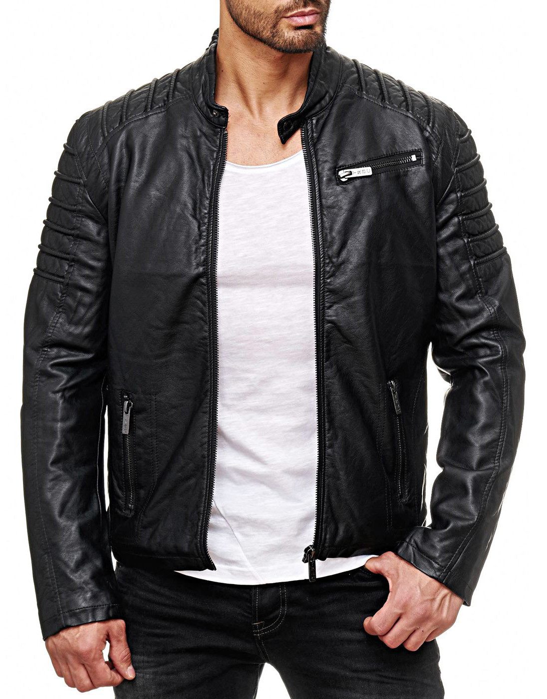 RedBridge Bikerjacke Oxnard im Biker-Design