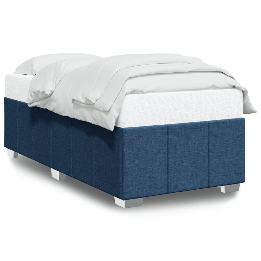 vidaXL Bett Bettgestell ohne Matratze Blau günstig online kaufen
