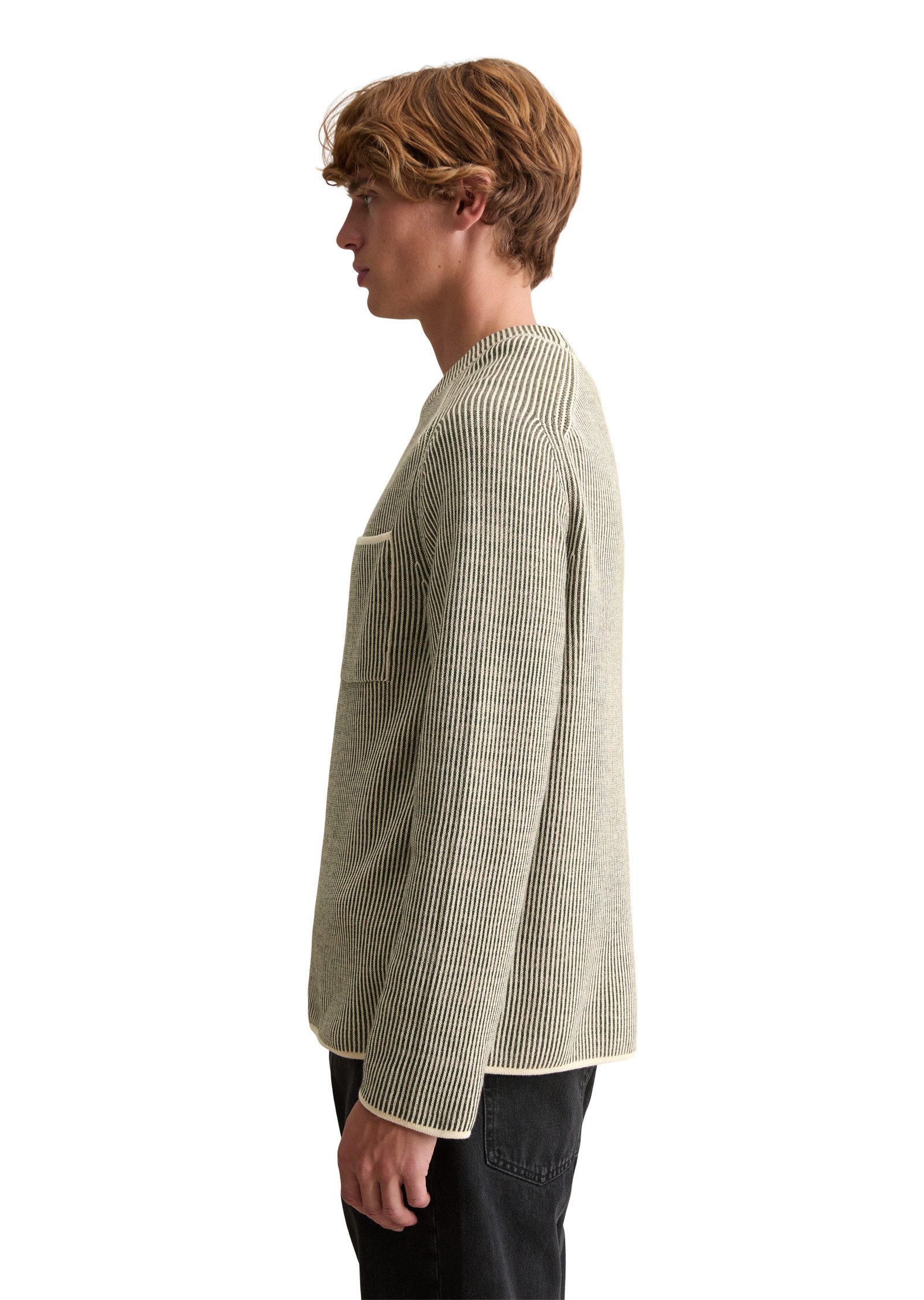 Marc O'Polo DENIM Rundhalspullover aus reiner Bio-Baumwolle günstig online kaufen