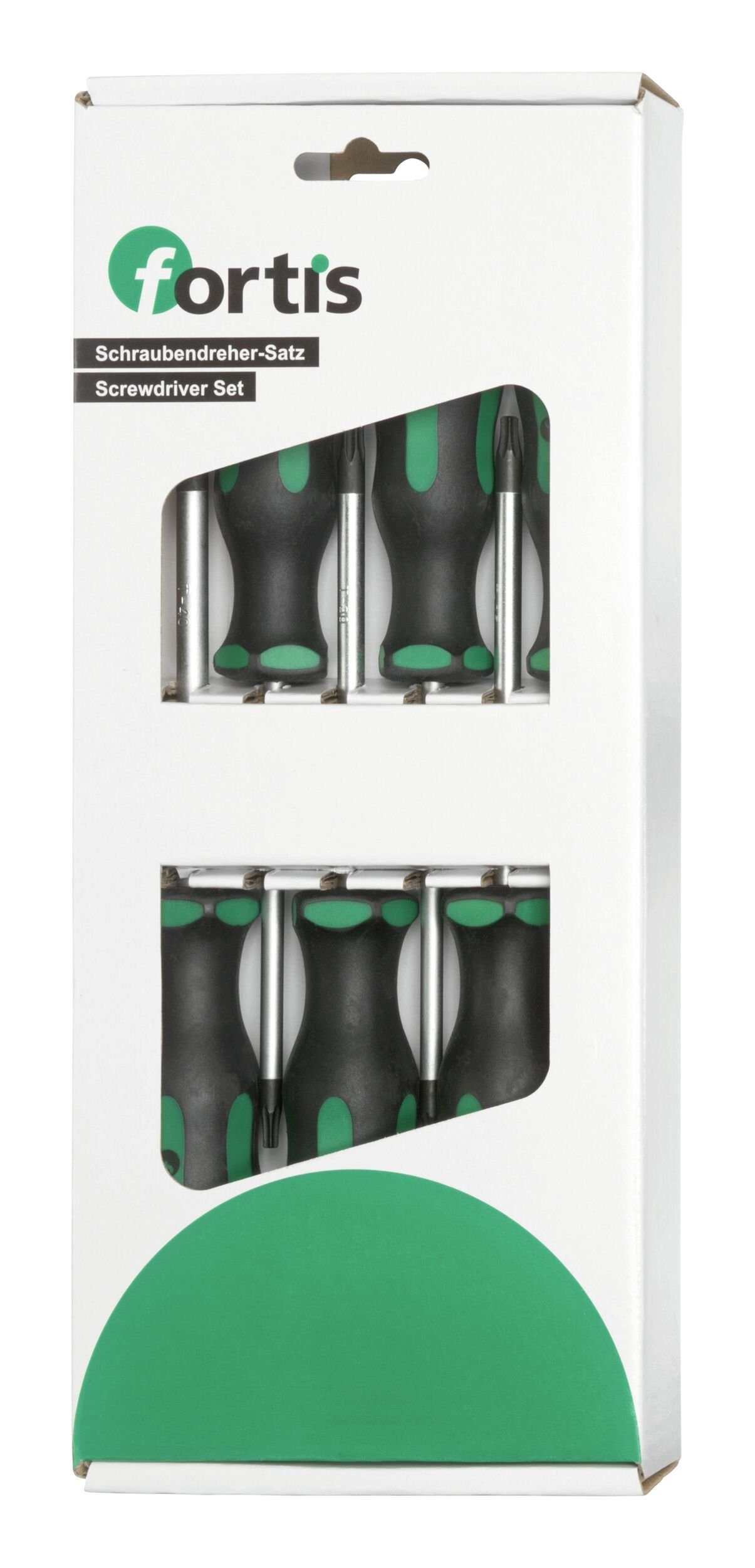fortis Schraubendreher, (6 St), Satz TORX