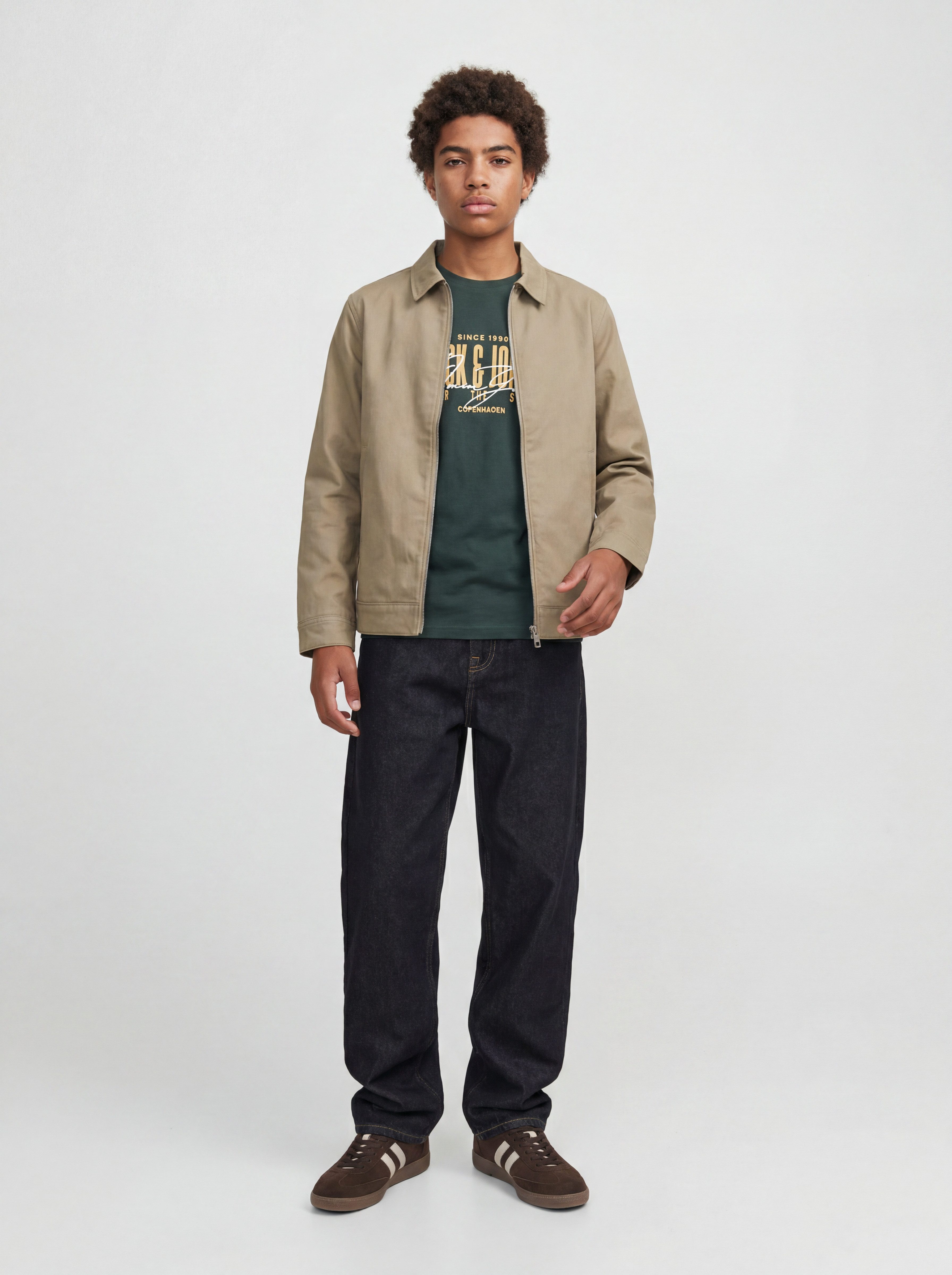 Jack & Jones Junior Rundhalsshirt JJAERO TEE SS CREW NECK JNR Baumwolle, regular fit – Bild 3 von 5