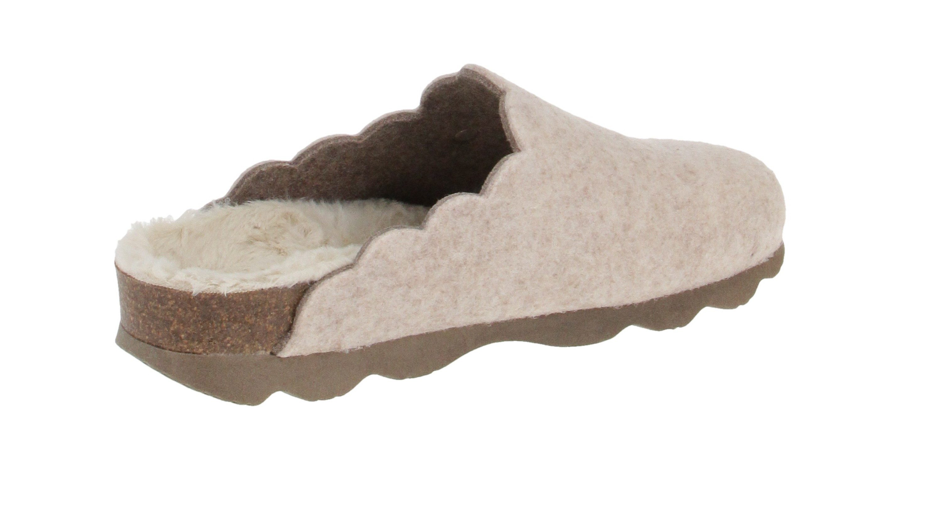 GENUINS Genuins G104630 Candy Bicolor - Damen Schuhe Hausschuhe - Beige Hausschuh