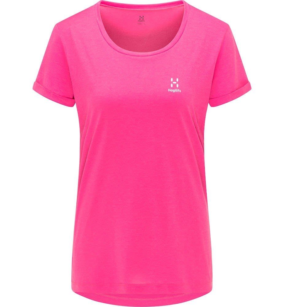 Haglöfs T-Shirt Haglöfs W Ridge Hike Tee (vorgängermodell) Damen Ultra Pink