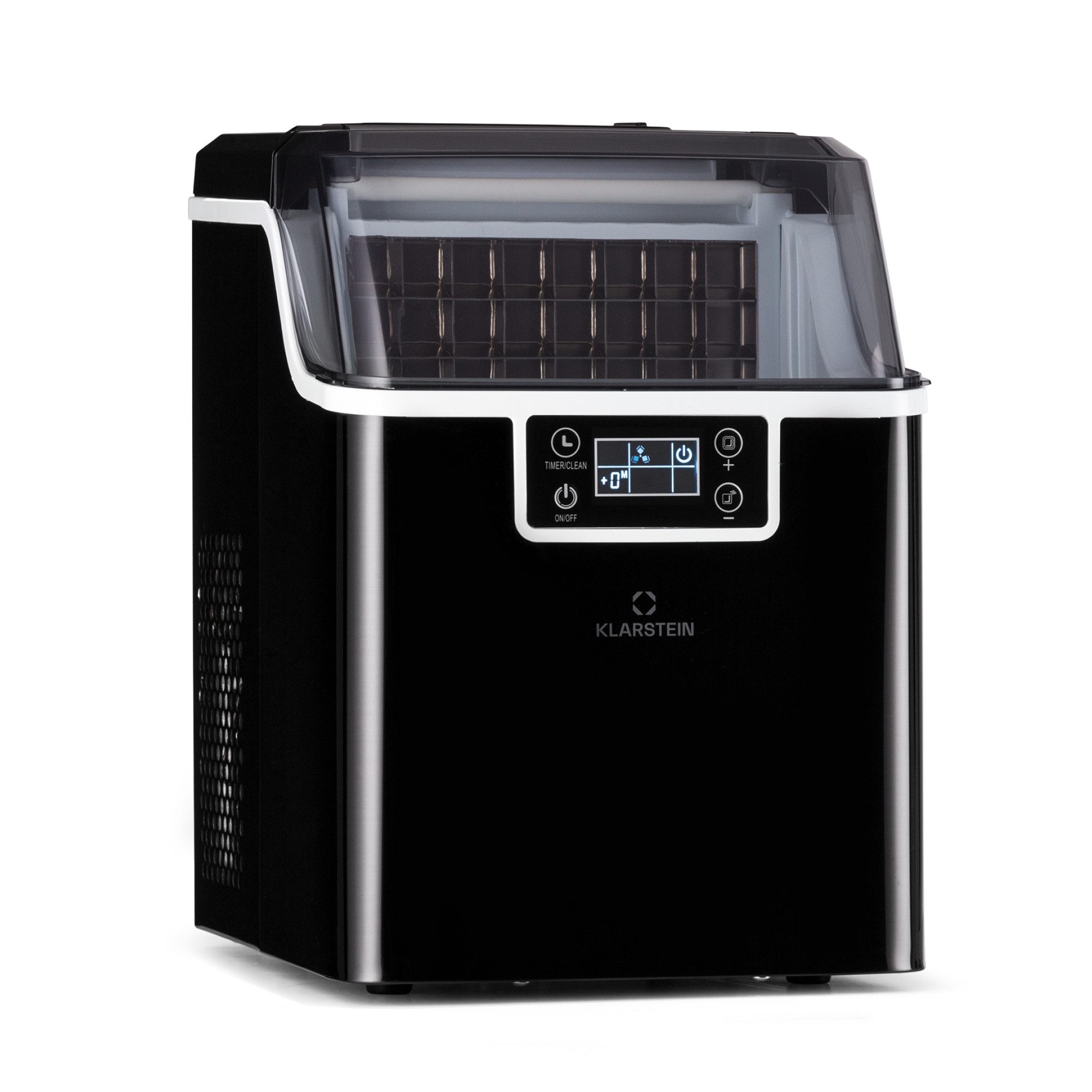 Klarstein Eiswürfelmaschine Chios Eiswürfelmaschine 20 kg/24h Selbstreinigung 3,2L Tank 2 Größen, Eiswürfelbereiter Ice Cube Maker Ice Maker mit Auto-Reinigung