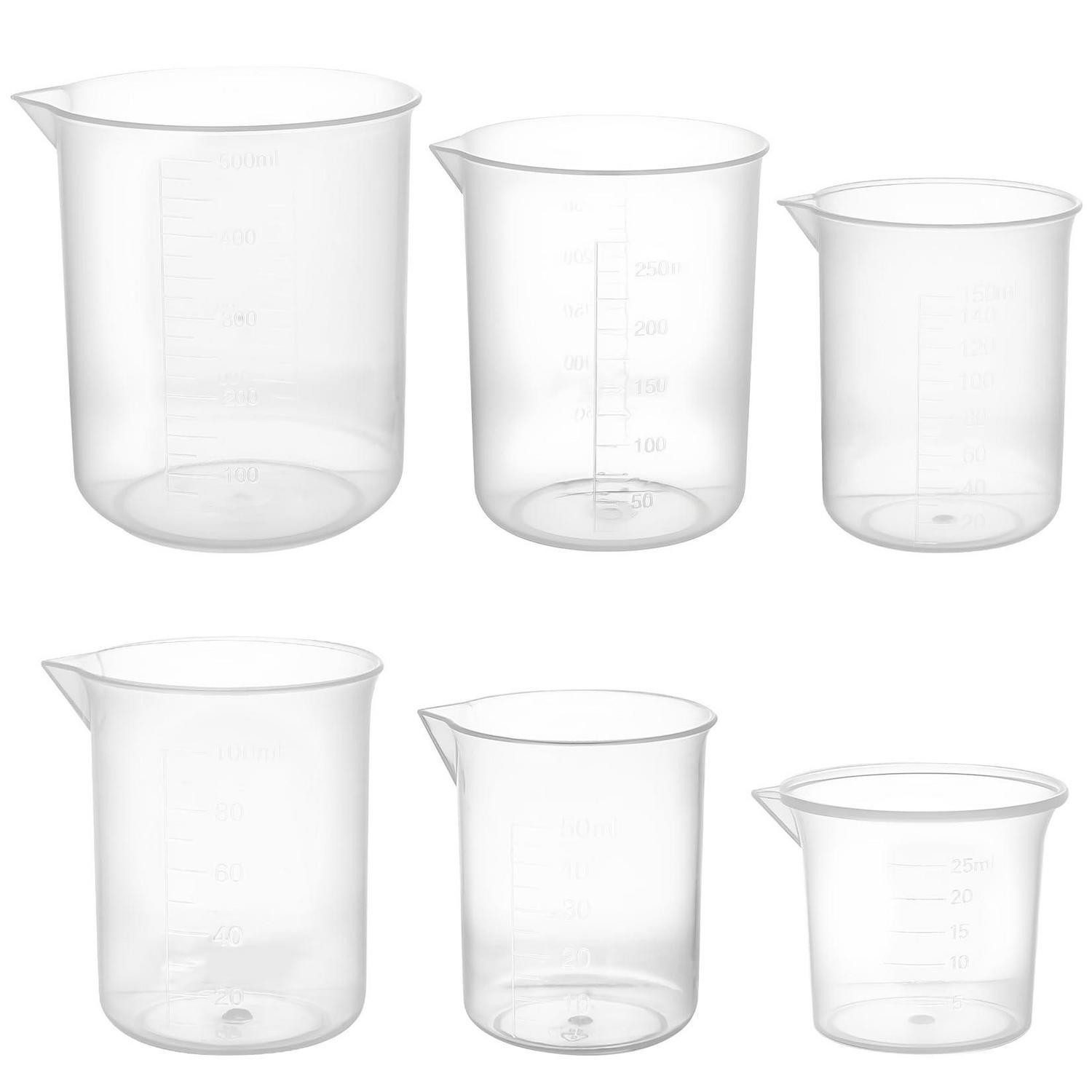 LuxusKollektion Messbecher Messbecher Set 6teilig PP Hitzebeständig, Kunststoff, (1-St)