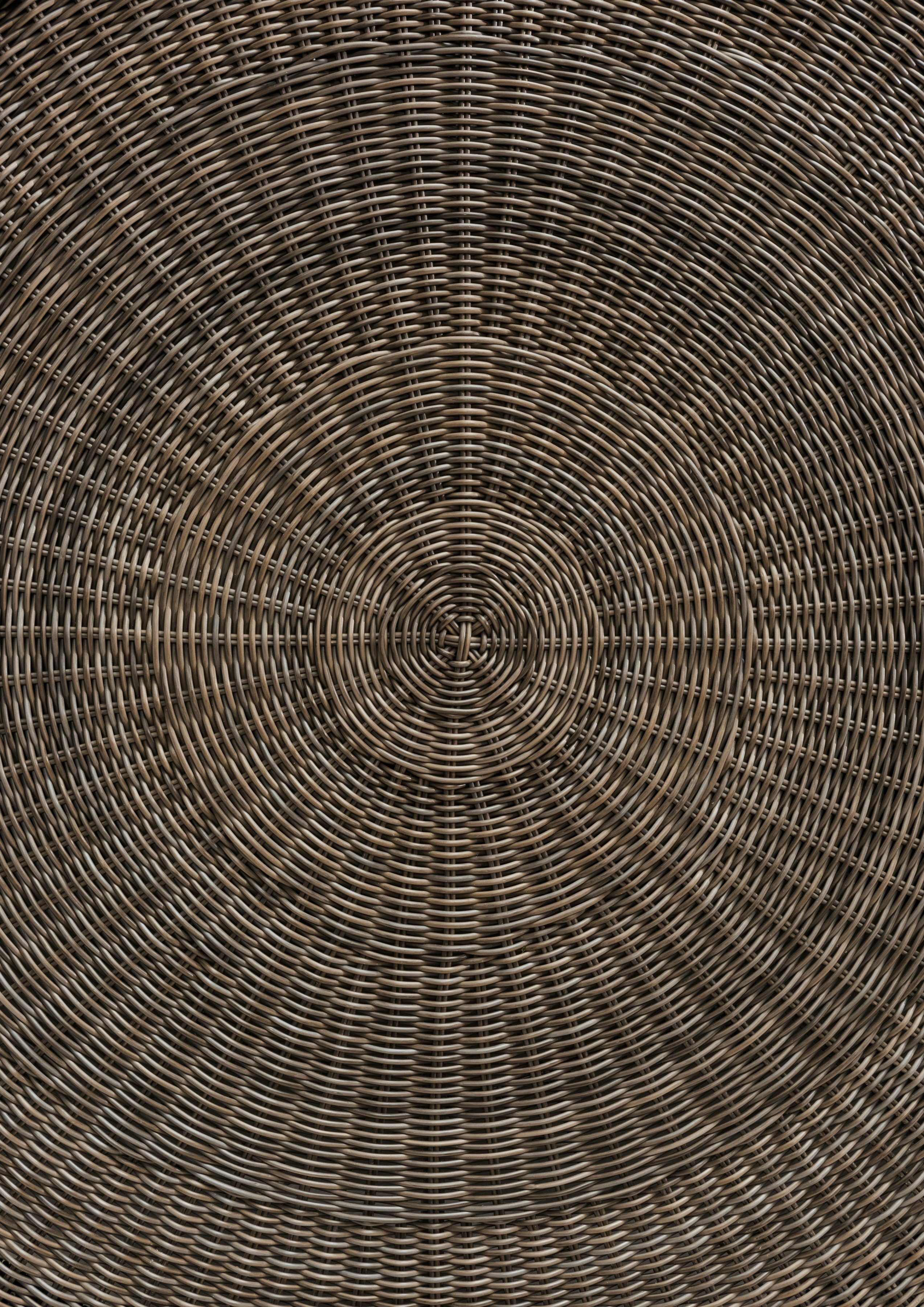 Destiny Gartentisch LUNA (1-St., Ø120x75 cm), (120x75 cm), Aluminium, Polyrattan