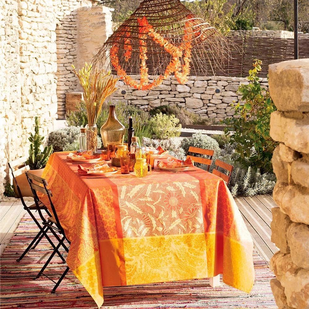 Garnier Thiebaut Mitteldecke Mitteldecke Graminee Orange 115 x 115 cm