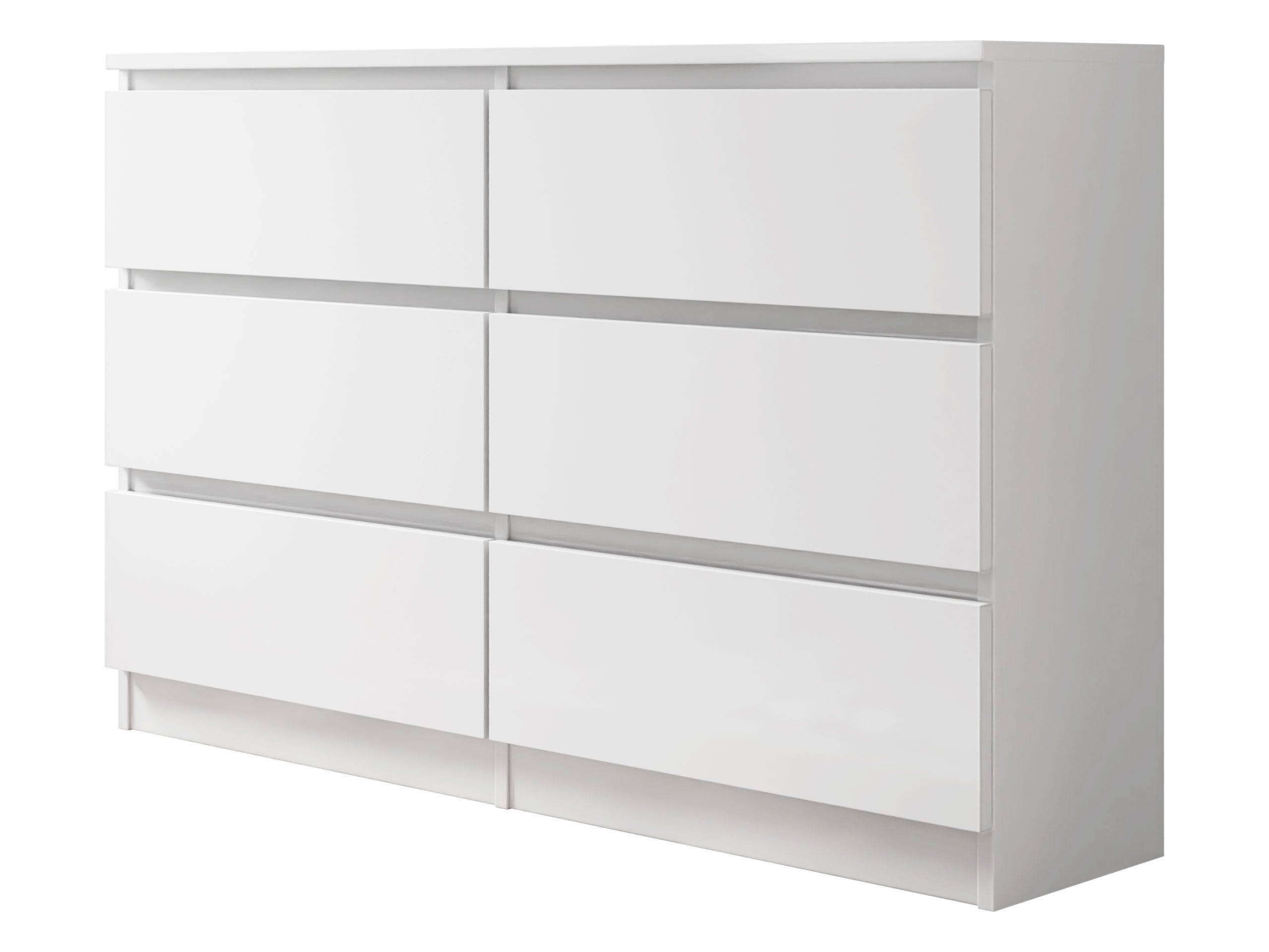 MIRJAN24 Kommode Malwa M6 120 (mit 6 Schubladen), grifflose Öffnungssystem, geräumiger Schubladen