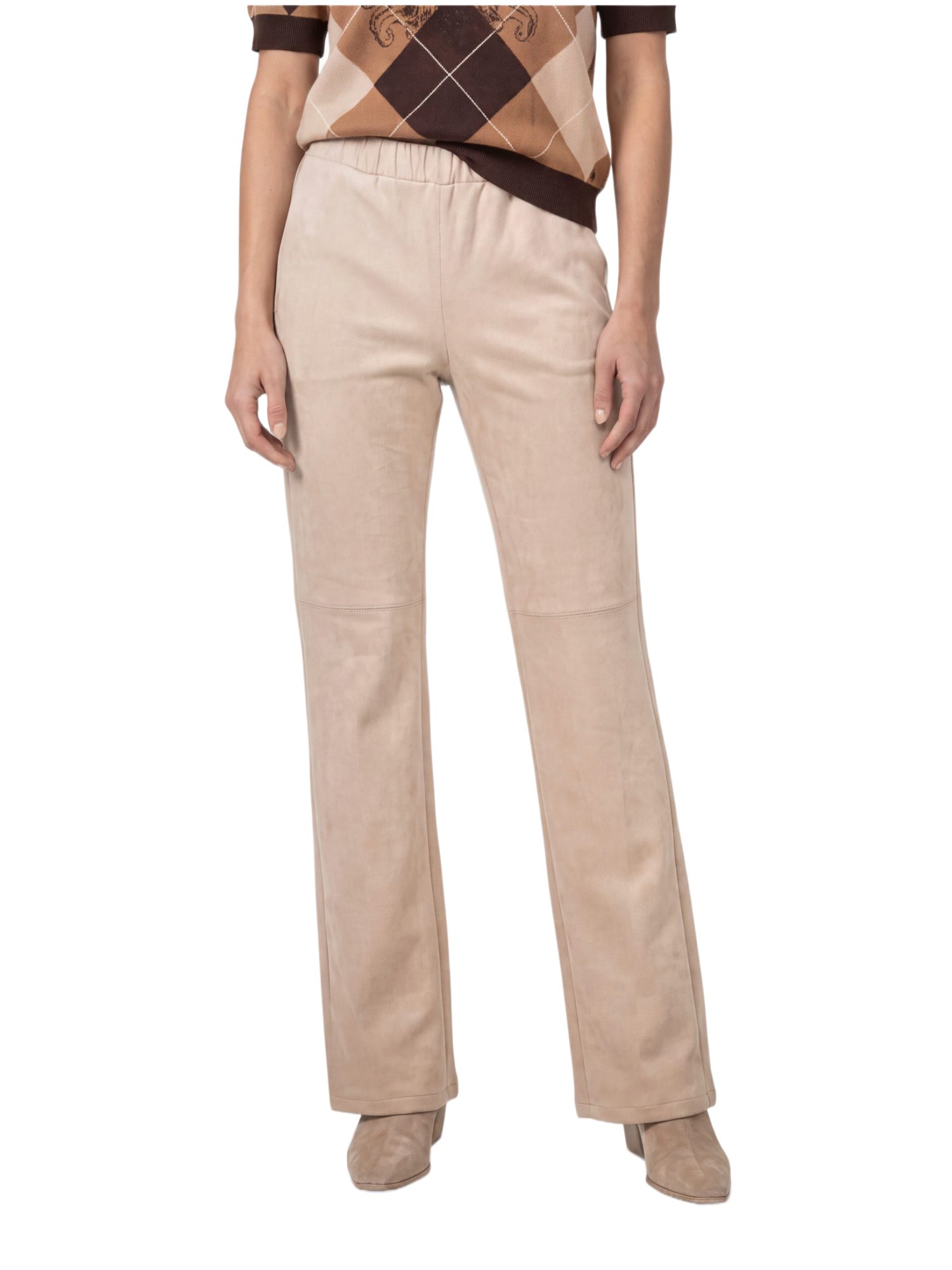 Monari Stoffhose Casual,Polyester,Unifarben,Straight Leg,Mittel
