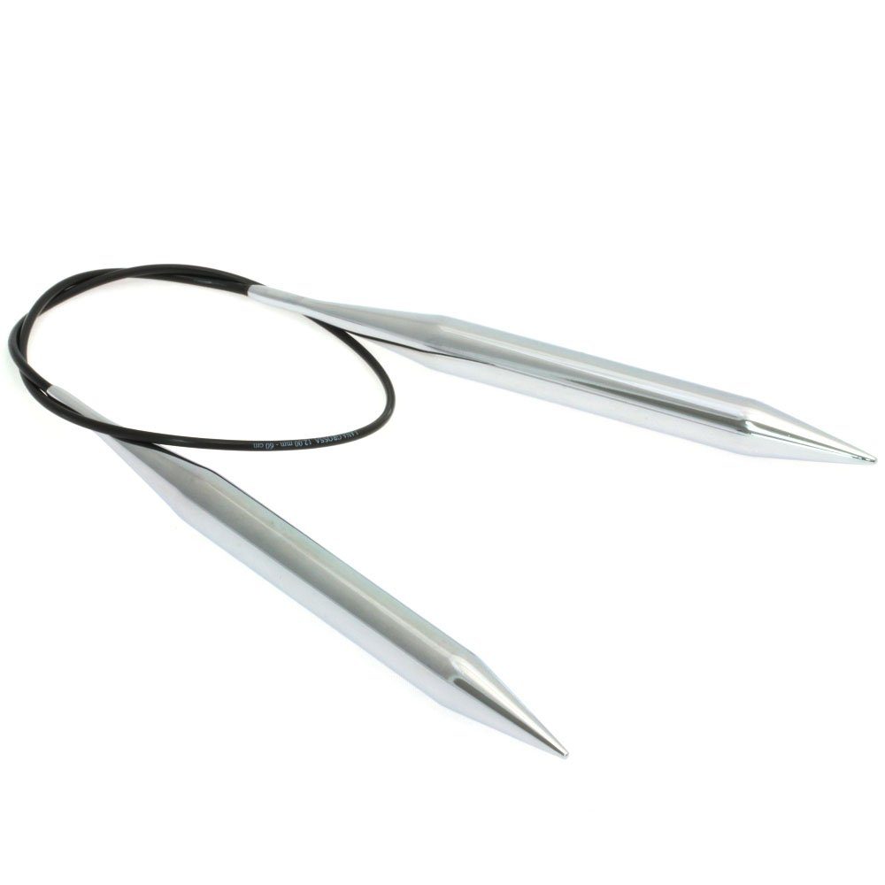 LANA GROSSA Stecknadeln Rundstricknadel Messing Länge 60 cm/80 cm, Stricknadel aus Messing in den Stärken 2.0 mm - 15.0 mm