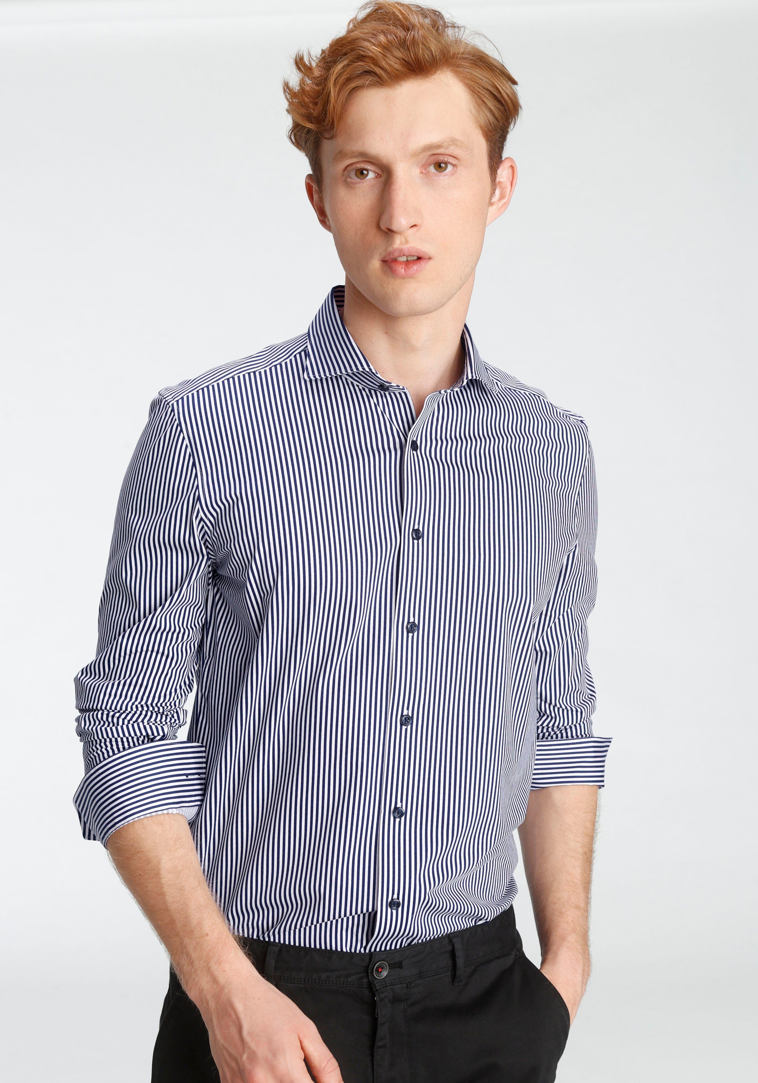 OLYMP Businesshemd Luxor modern fit Jersey-Hemd