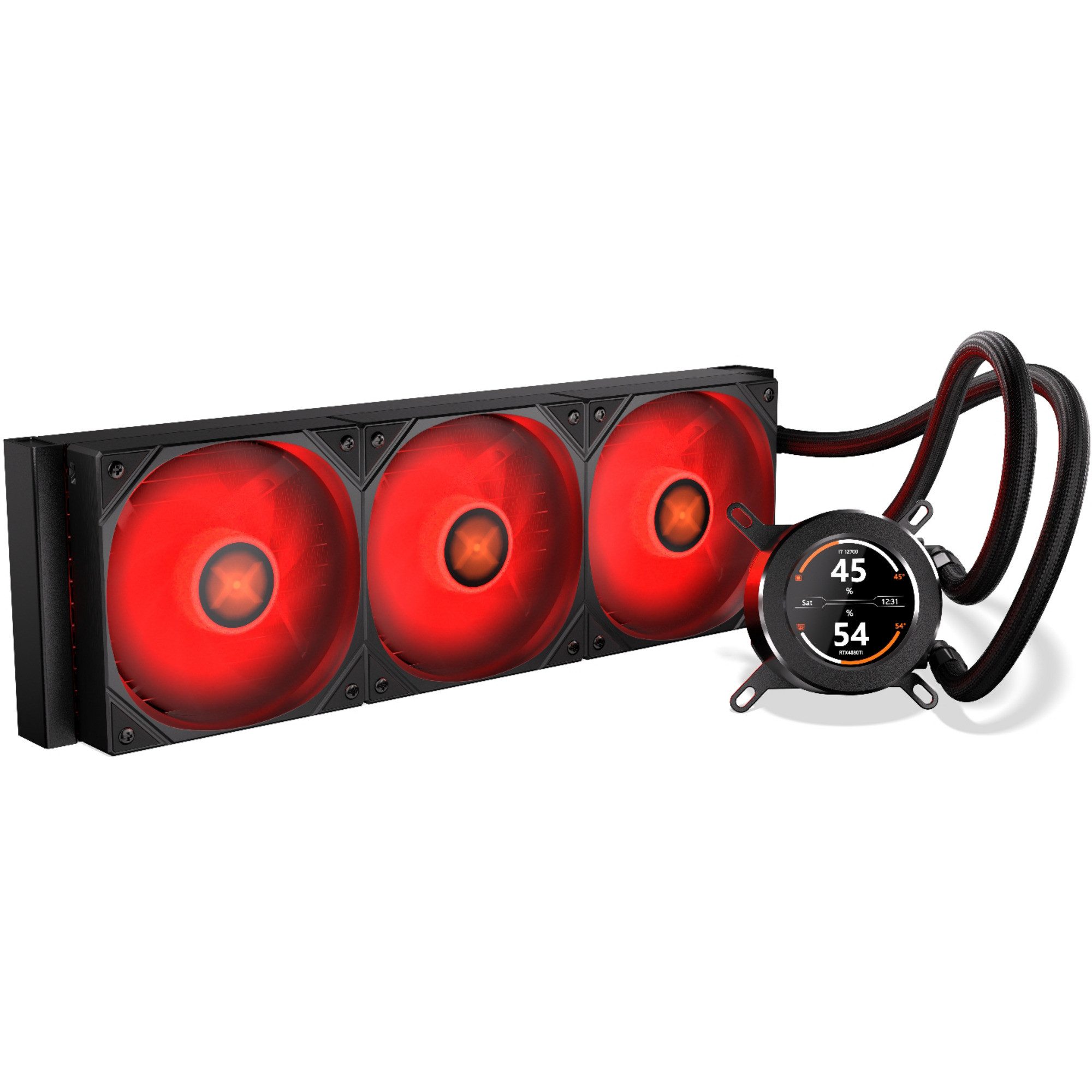 Krux CPU Kühler Krux HydroGlance 360 LCD, Wasserkühlung