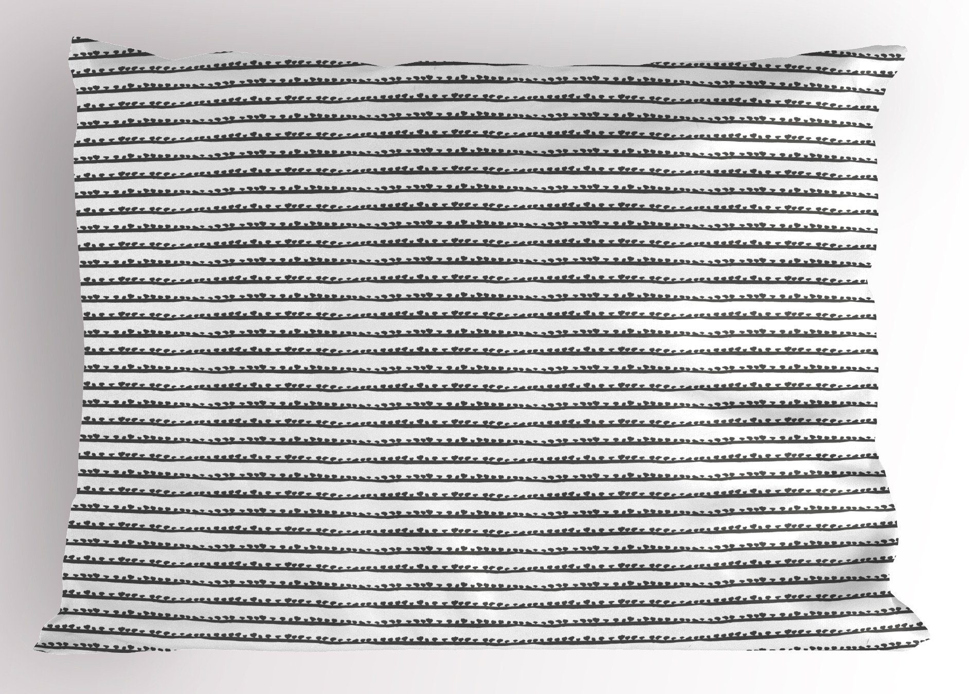 Kissenbezüge Dekorativer Standard King Size Gedruckter Kissenbezug, Abakuhaus (1 Stück), Abstrakt Zufällige horizontale Streifen