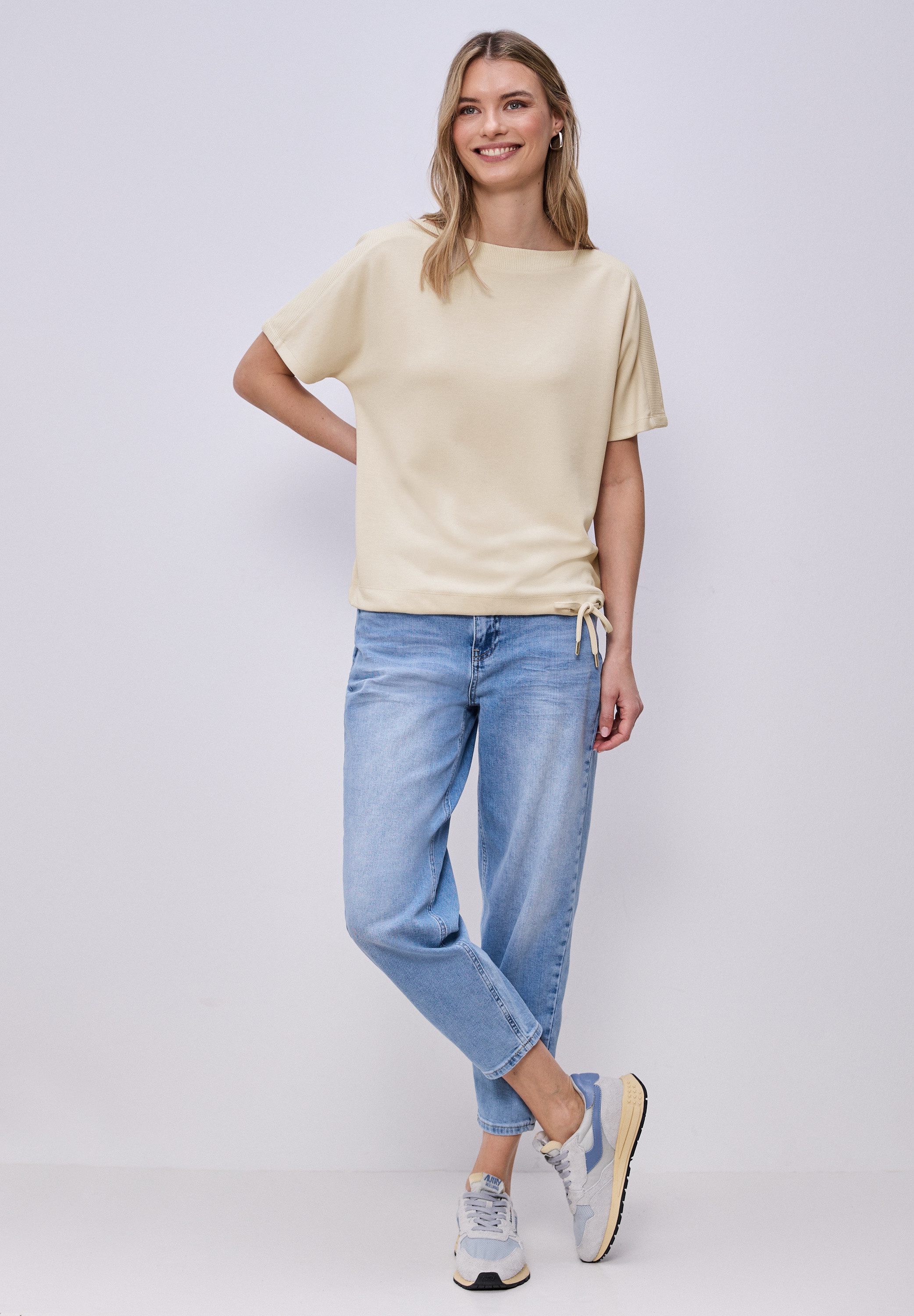 STREET ONE T-Shirt mit U-Boot-Ausschnitt günstig online kaufen