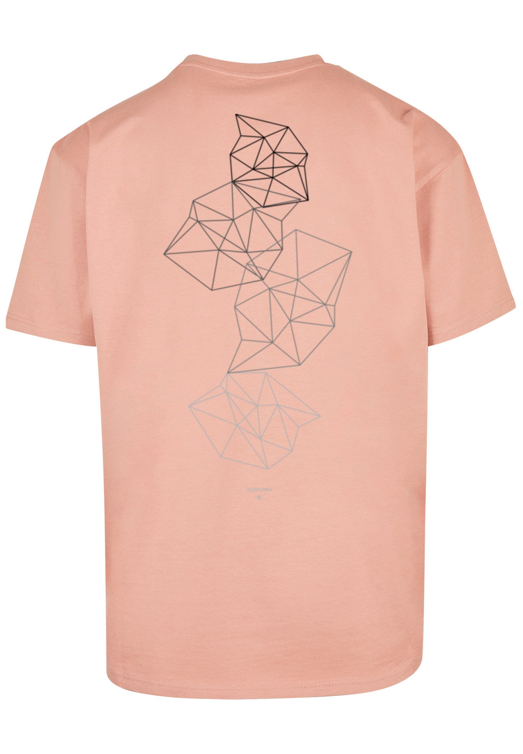 F4NT4STIC T-Shirt Geometric amber Print Abstract