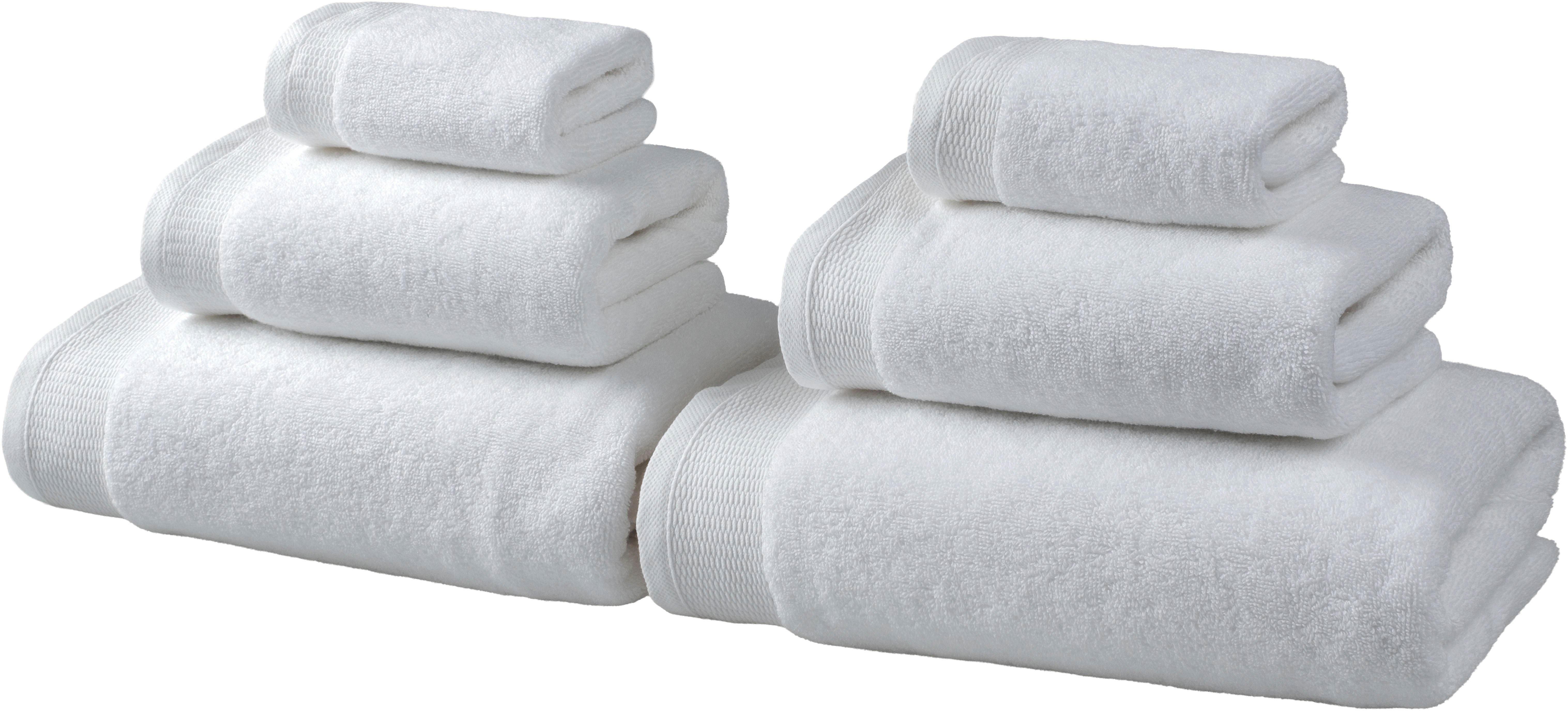 OTTO home Handtuch Set Fenya, flauschig und weich, Premium Handtücher, 550 gr/m², Walkfrottier (Set, 6-St), mit Bordüre, Set, 100% Baumwolle, Hotel-Qualität, 5 Jahre Garantie