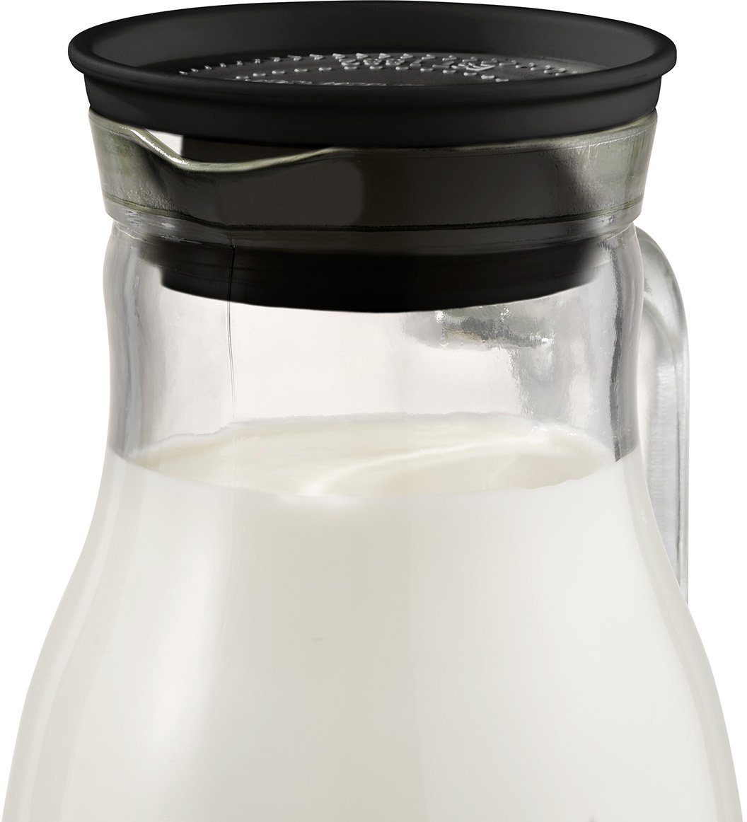 APS Karaffe OLD FASHIONED, aus Glas, mit Auffangsieb und Deckel, 1,8 Liter