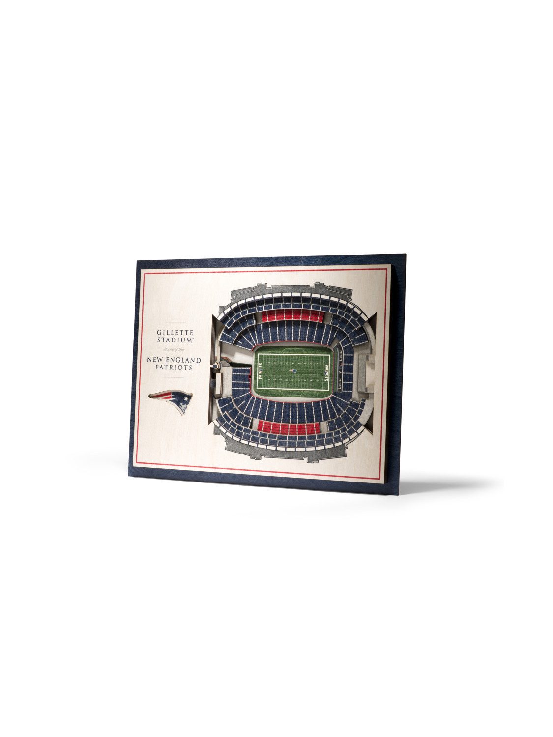 New England Patriots Wanddekoobjekt New England Patriots 5-Layer 3D Stadium View