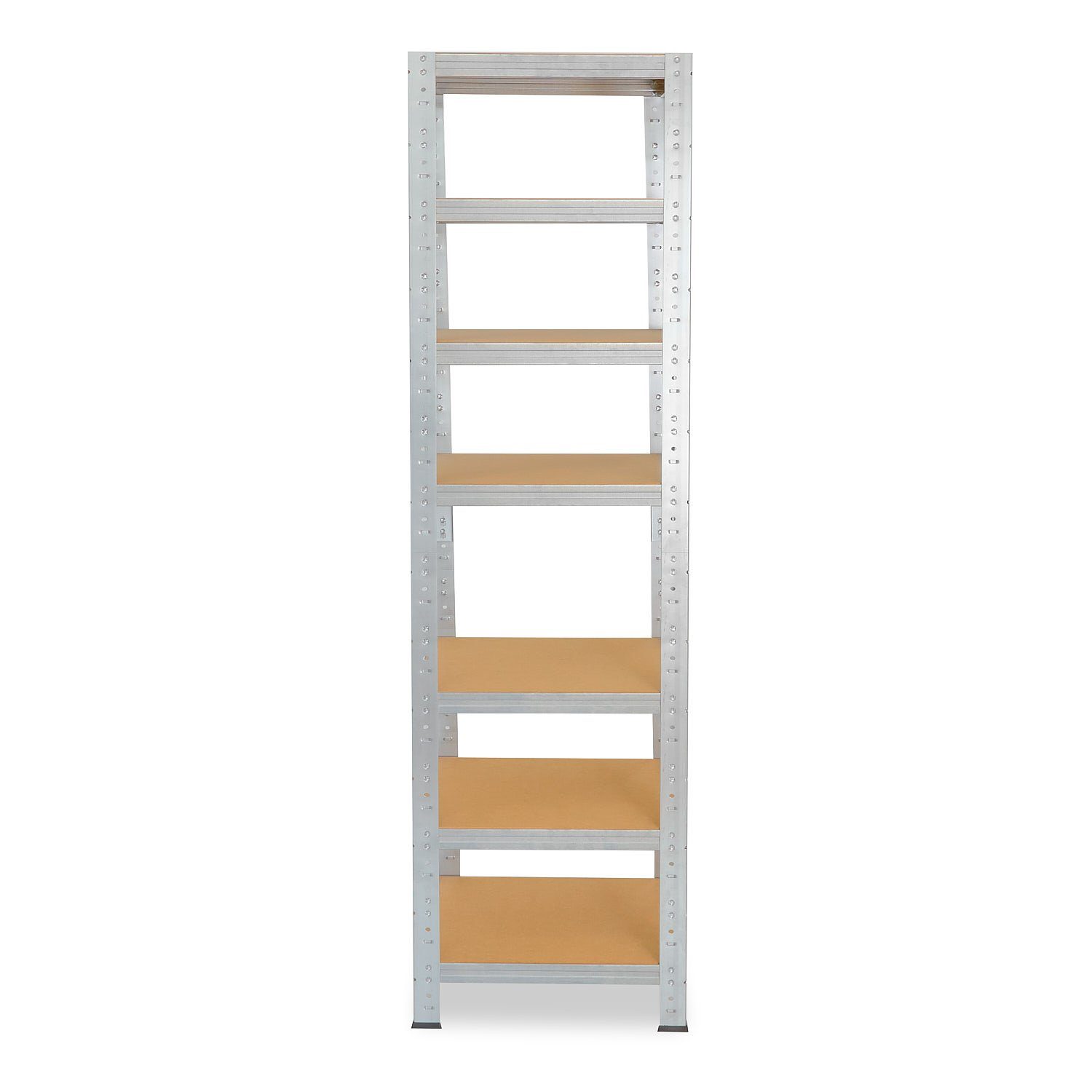 125kg oder als mit Kellerregal, Werkstattregal Garagenregal, verzinkt, Metall shelfplaza Schwerlastregal Tragkraft Lagerregal, HOME, 7 Metallregal 200x45x45cm mit Steckregal Böden,