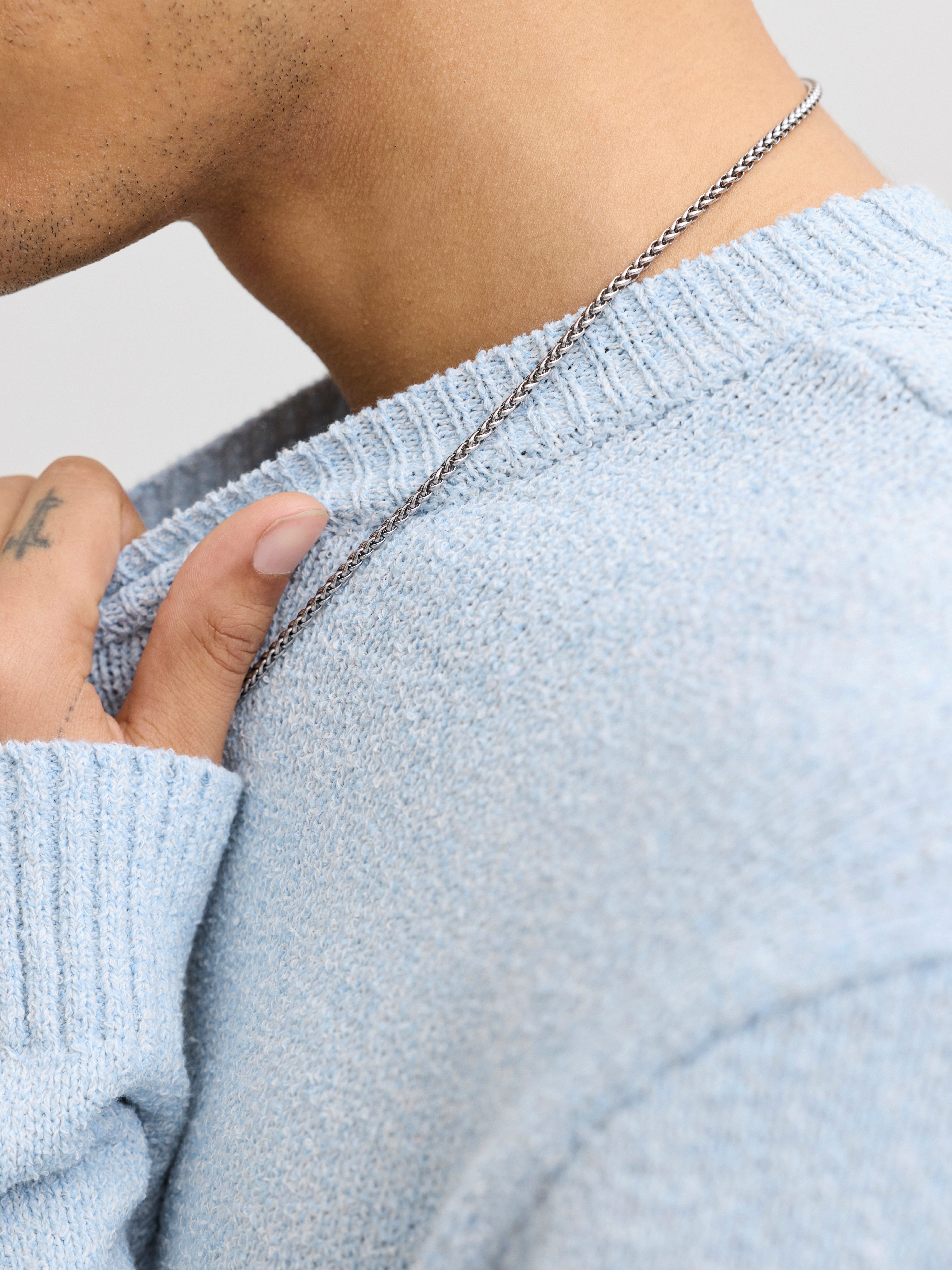 Jack & Jones Rundhalspullover JORNORREBRO CATSKILLS KNIT CREW NECK SN