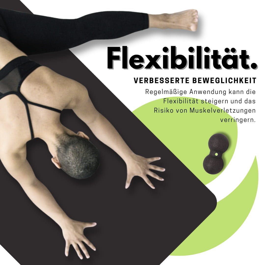 Health Rise Faszienrolle Health Rise Duoball 08, 16cm x 8cm – Bild 4 von 5