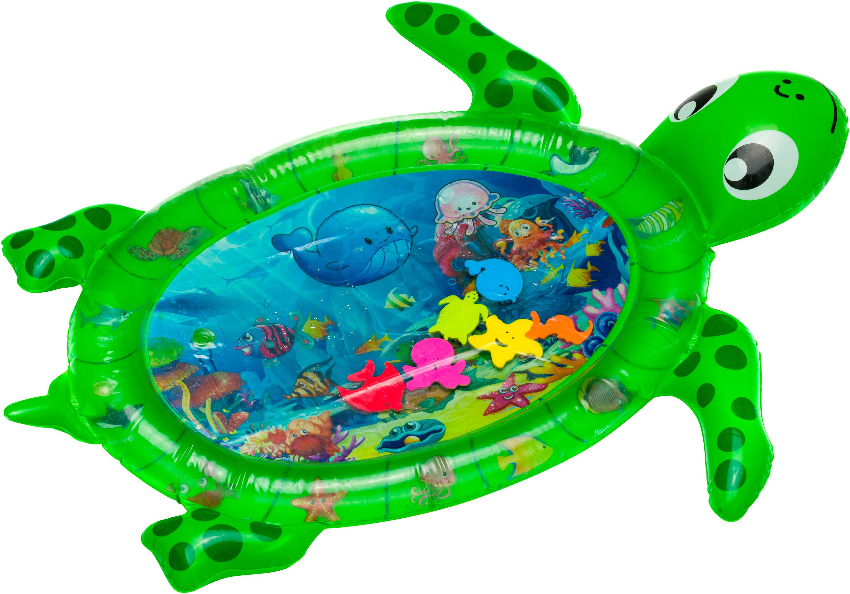 Fillikid Spielmatte Wasserspielmatte Schildkröte, teilweise mit Wasser befüllbar