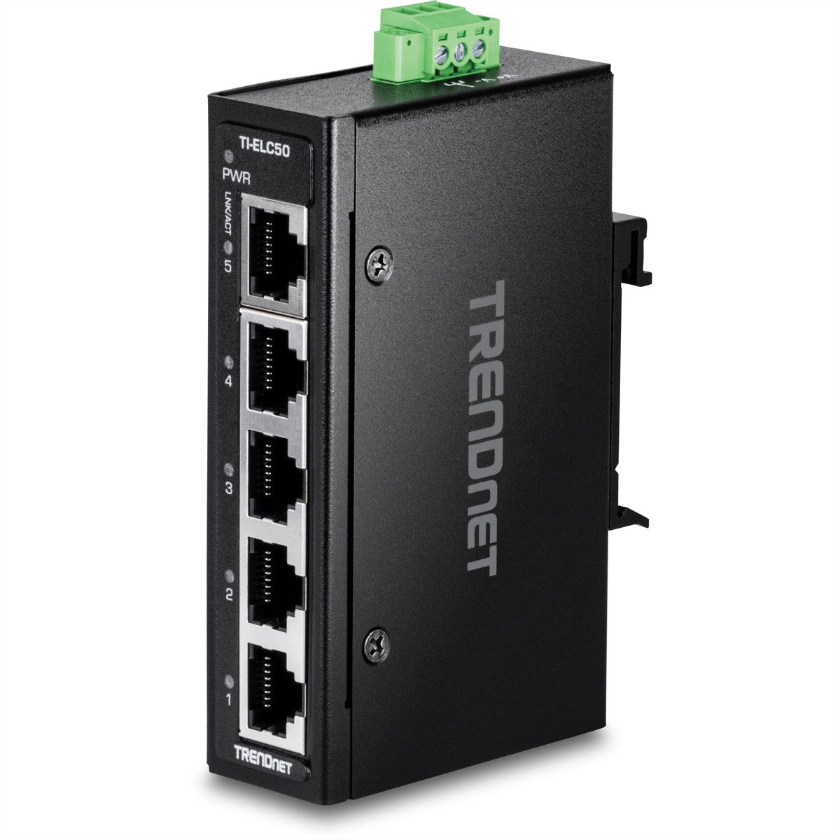 TI-ELC50 5-Port Ethernet Mini Switch Industrial DIN-Rail Netzwerk-Switch