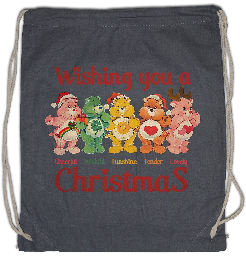 Turnbeutel Christmas Bears Wish Turnbeutel Care X-Mas Weihnachten Glücksbärchi