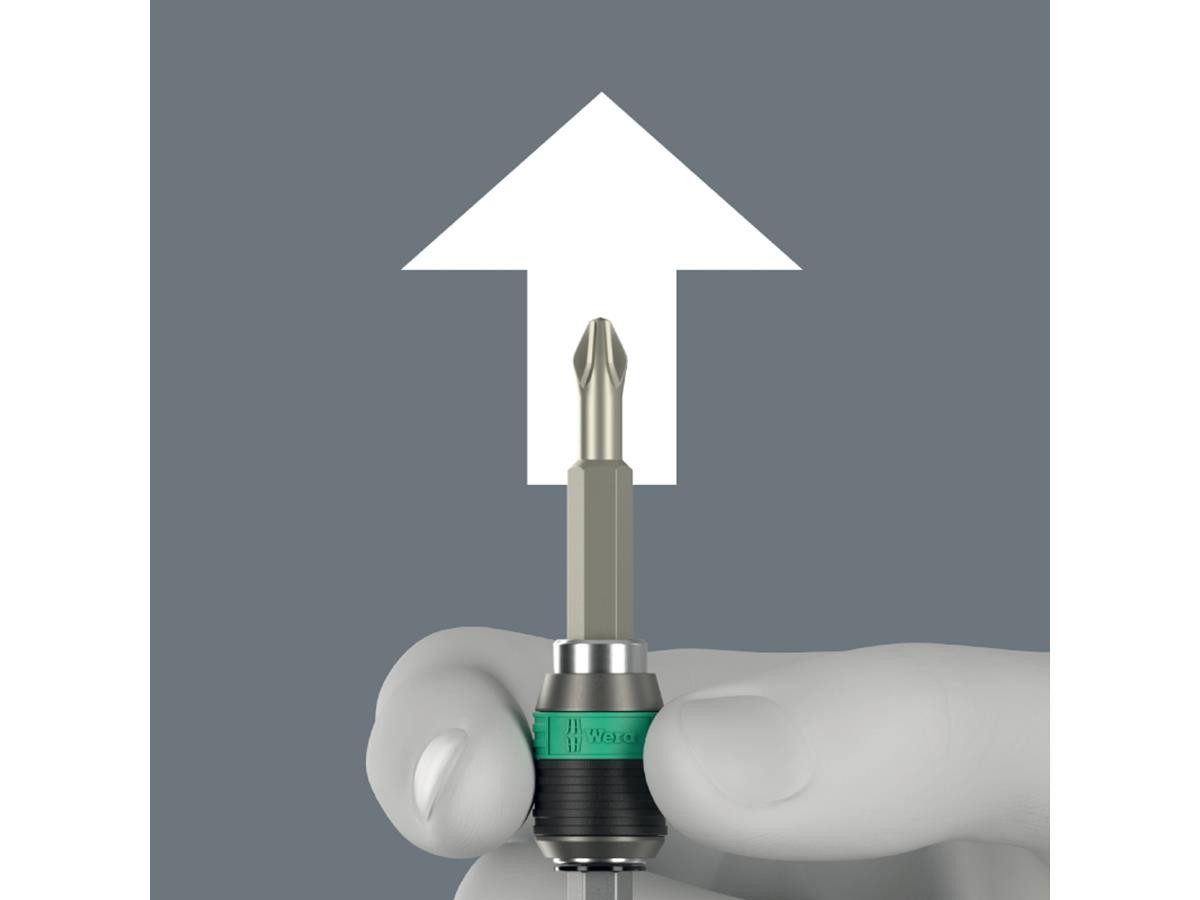 Wera Bit-Schraubendreher Kraftform Kompakt 400, (Set, 17 St., inkl. Falttasche), 17-teilig, 1/4" Außensechskantantrieb, Rapidaptor-Technologie – Bild 5 von 5