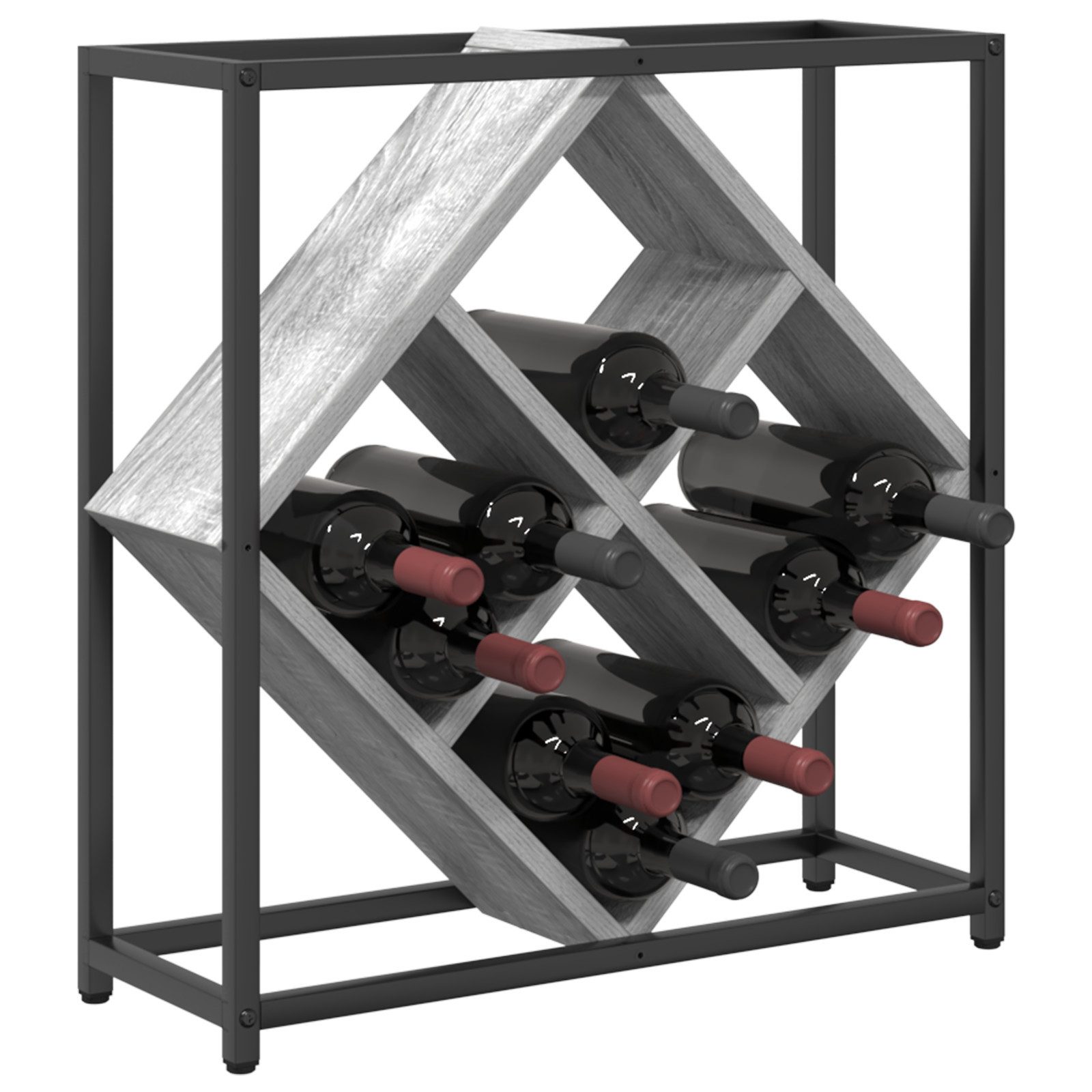 vidaXL Weinregal Weinregal Grau Sonoma 51x18x52,5 günstig online kaufen
